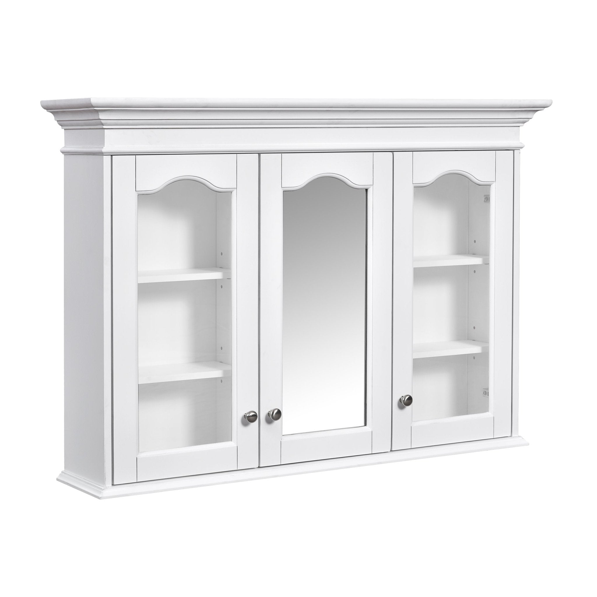 40' wall - mounted bathroom cabinet with a glass door - KiKiUMi