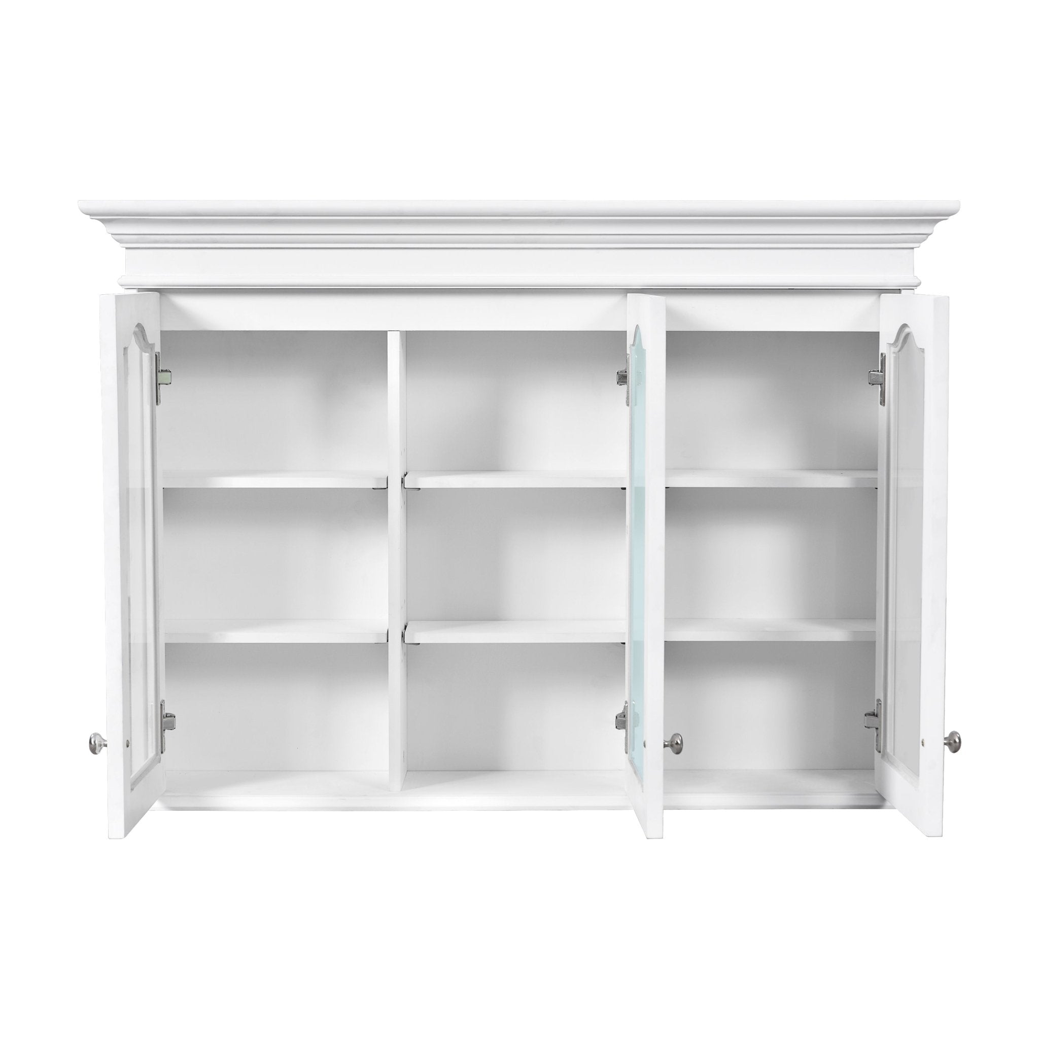 40' wall - mounted bathroom cabinet with a glass door - KiKiUMi