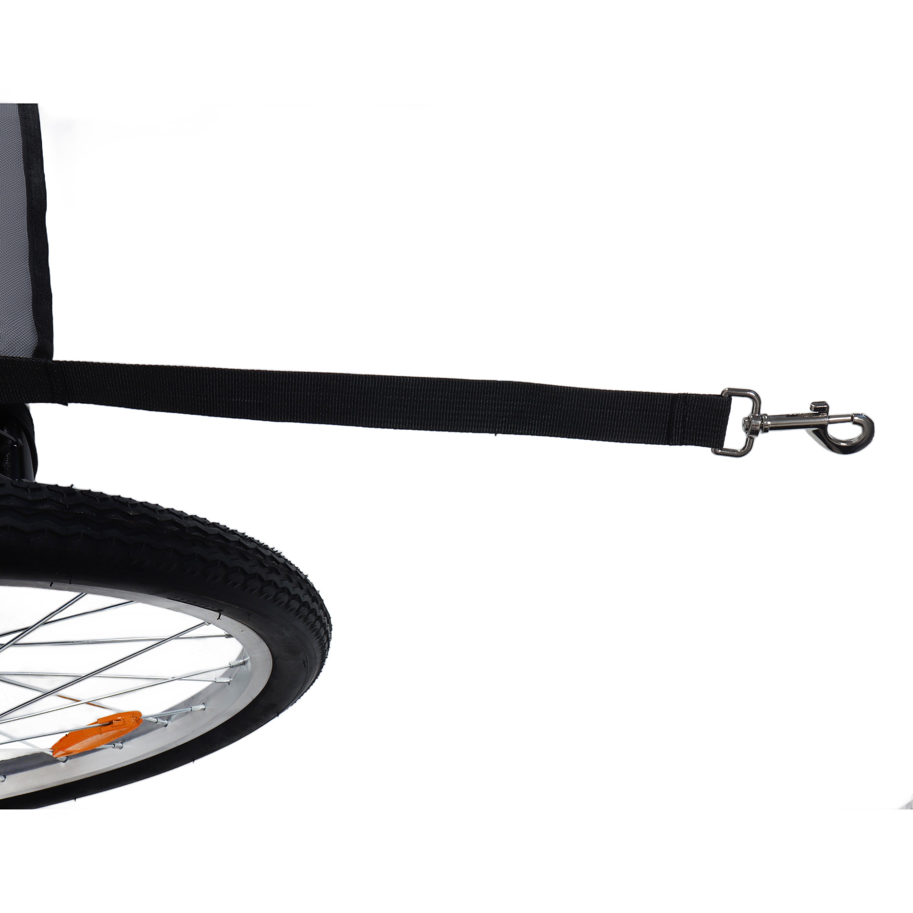 Detachable 2-in-1 pet bicycle trailer and stroller(Black+Blue)