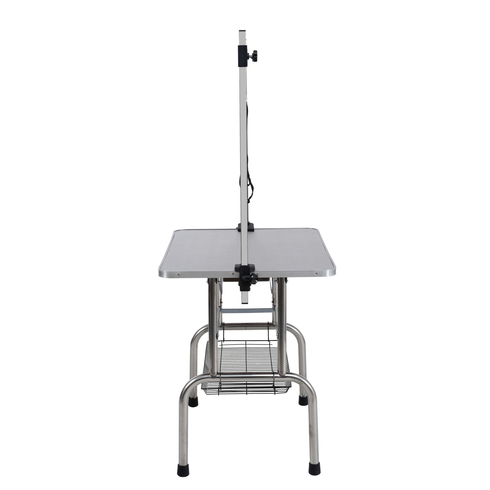 42' Folding stainless steel pet grooming table for cats and dogs - KiKiUMi