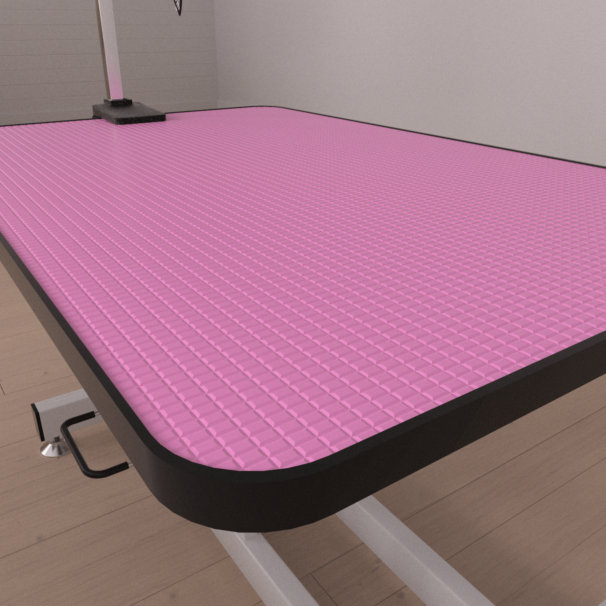 42.5 - inch adjustable heavy - duty hydraulic pet dog grooming table（white+pink） - KiKiUMi