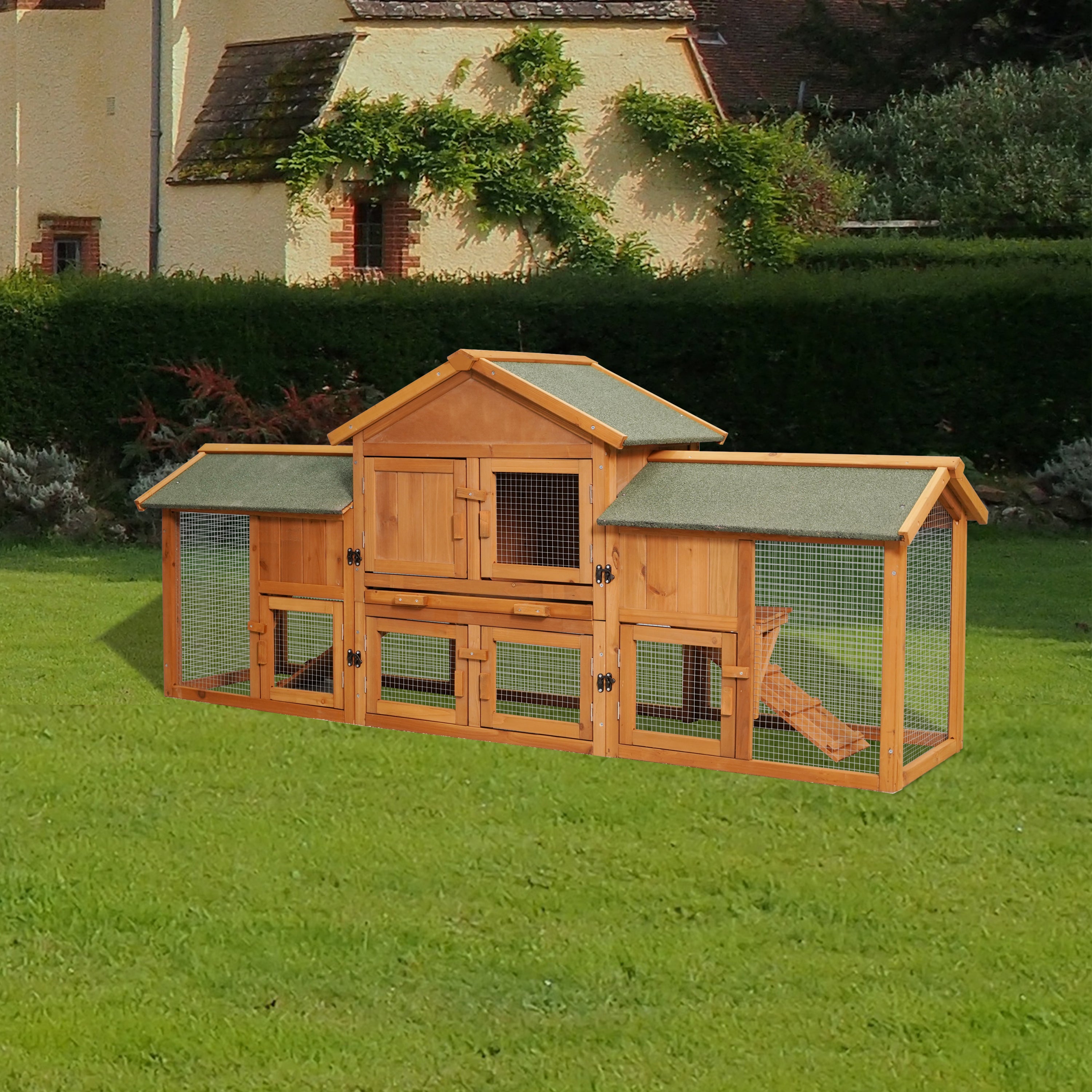 Farmhouse poultry enclosure