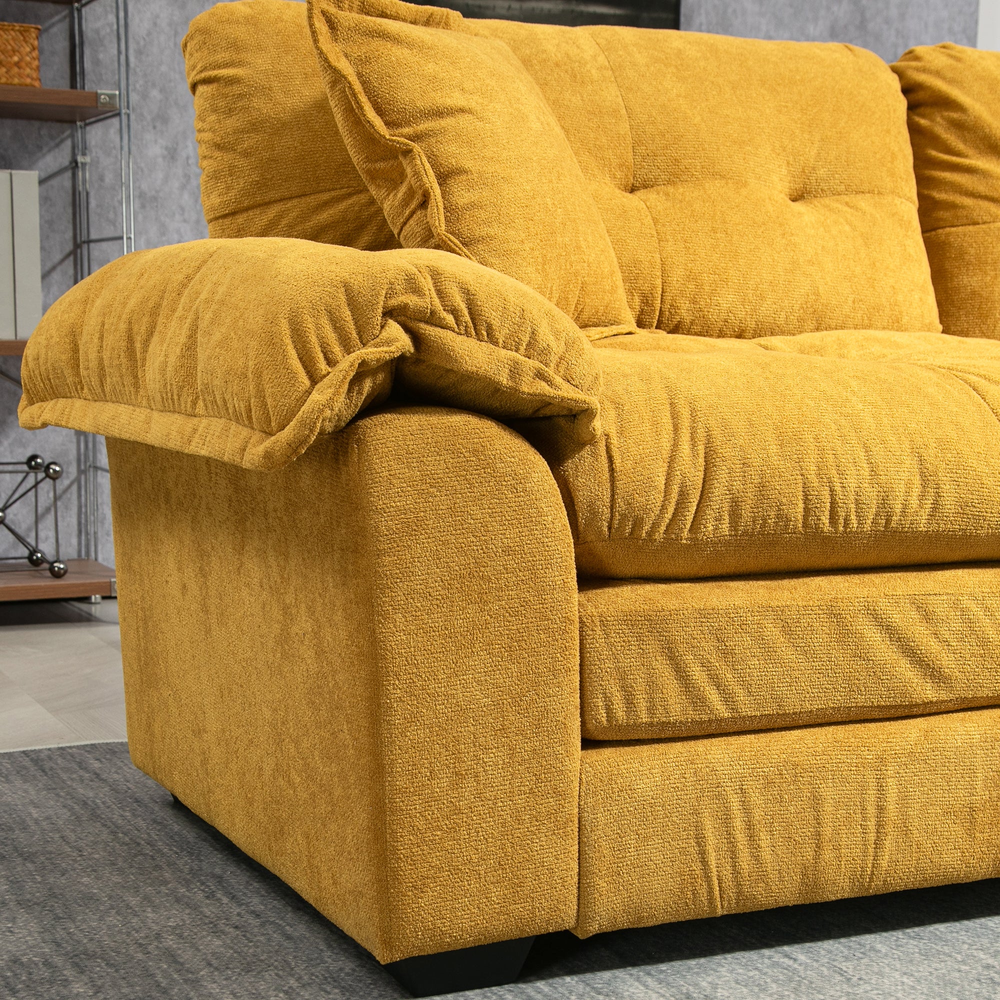 Chenier Multi-Scene Memory Foam Double Sofa(yellow)