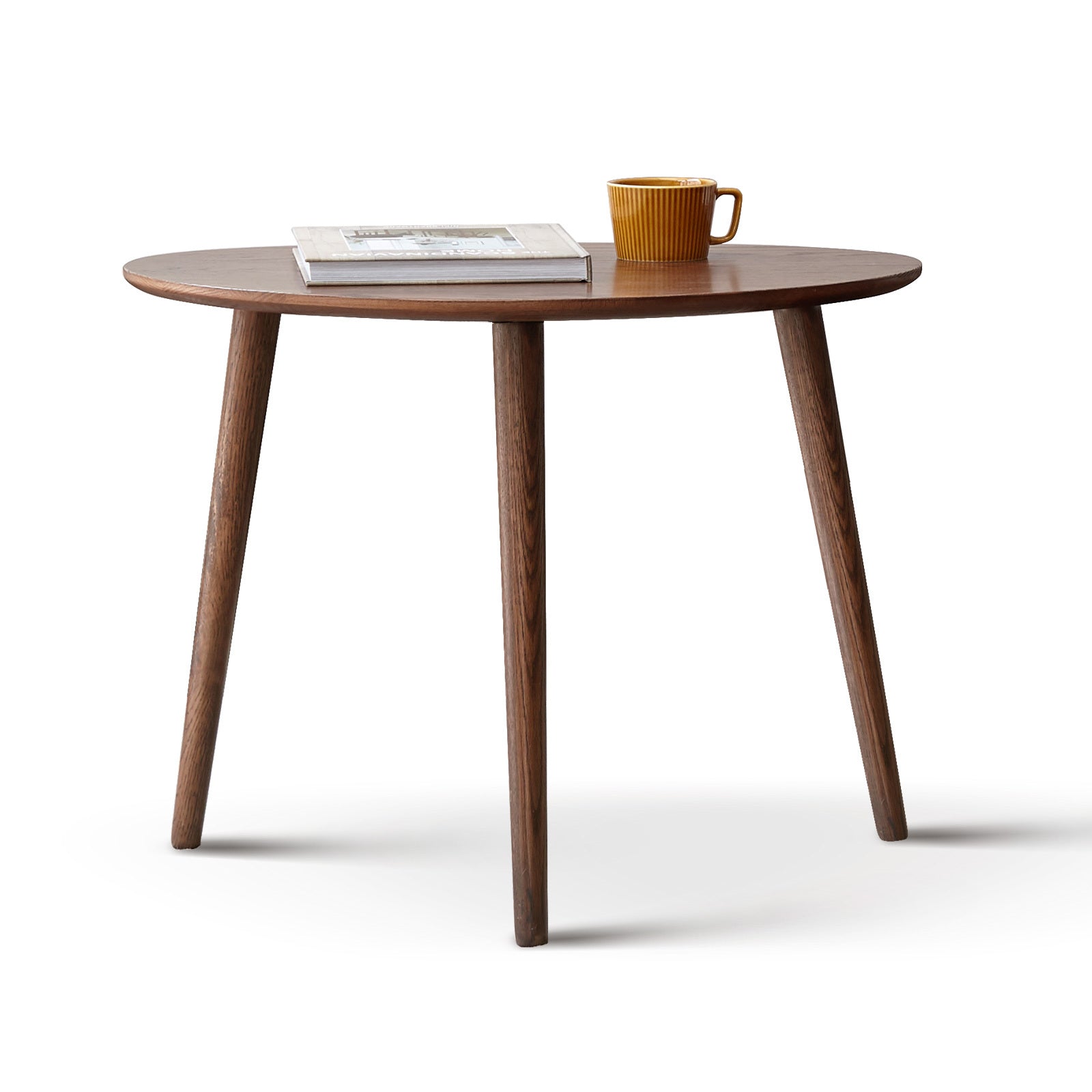 Walnut Oval Side Table