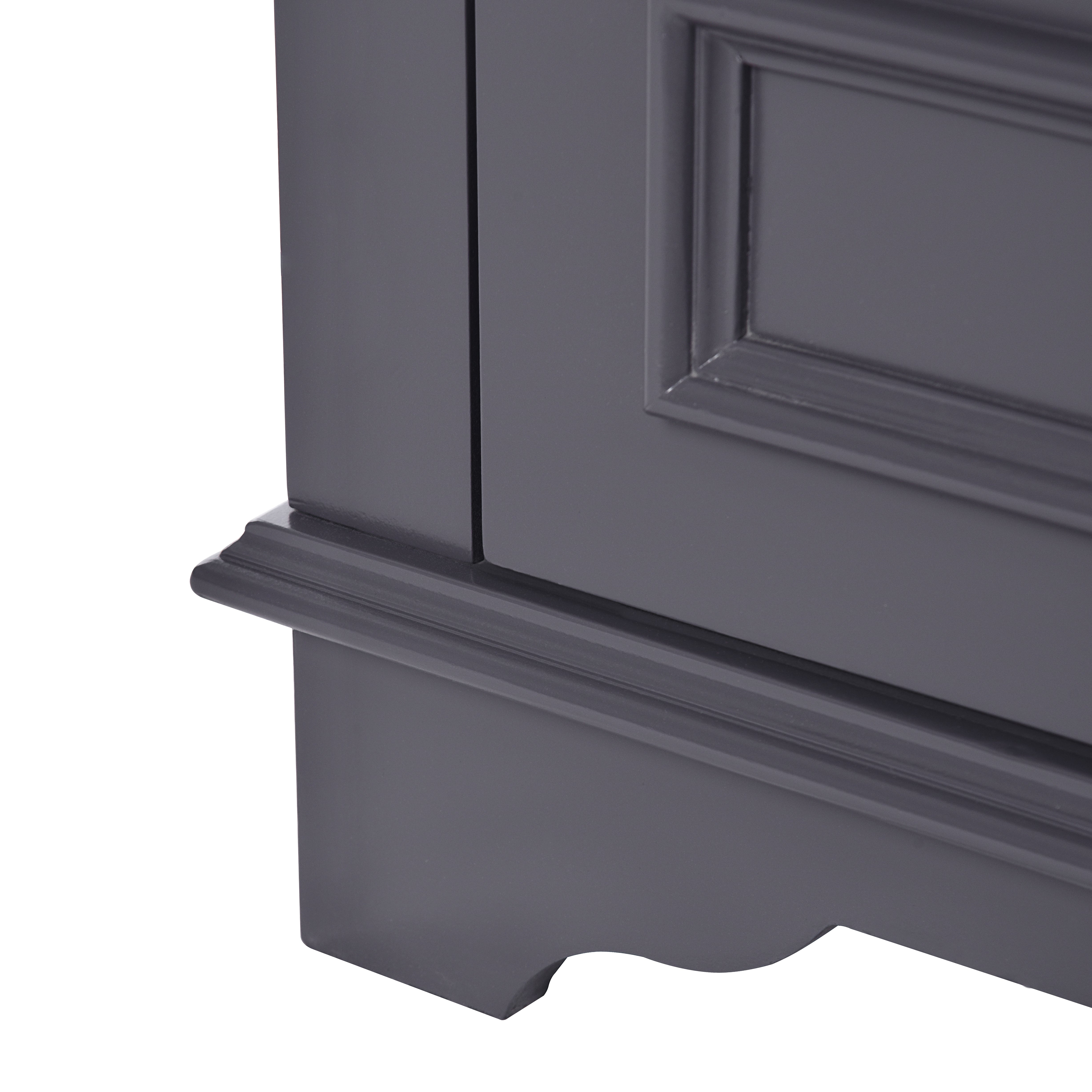 24-inch ceramic sink bathroom dressing table(blue gray)