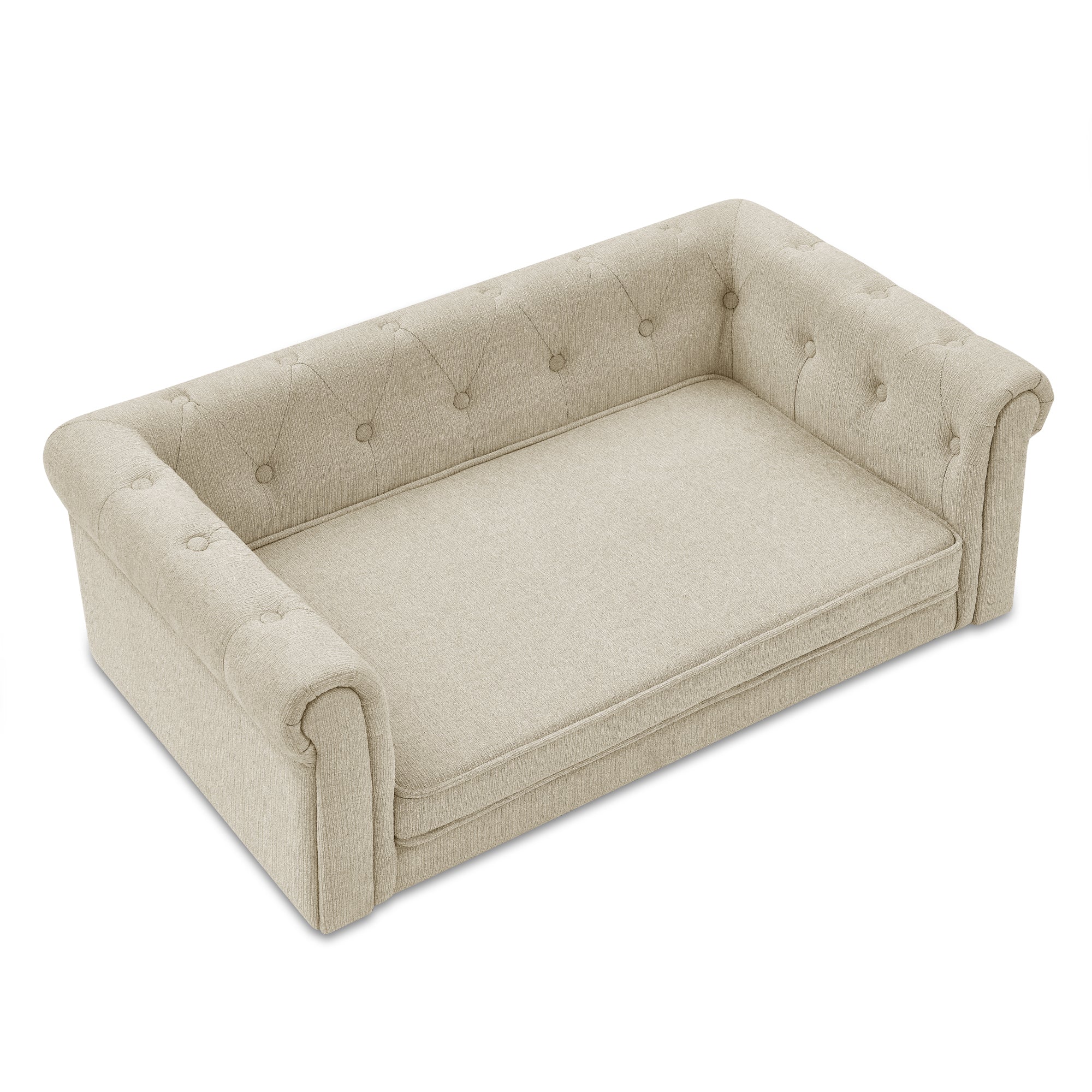 Durable and elegant rectangular elevated pet bed