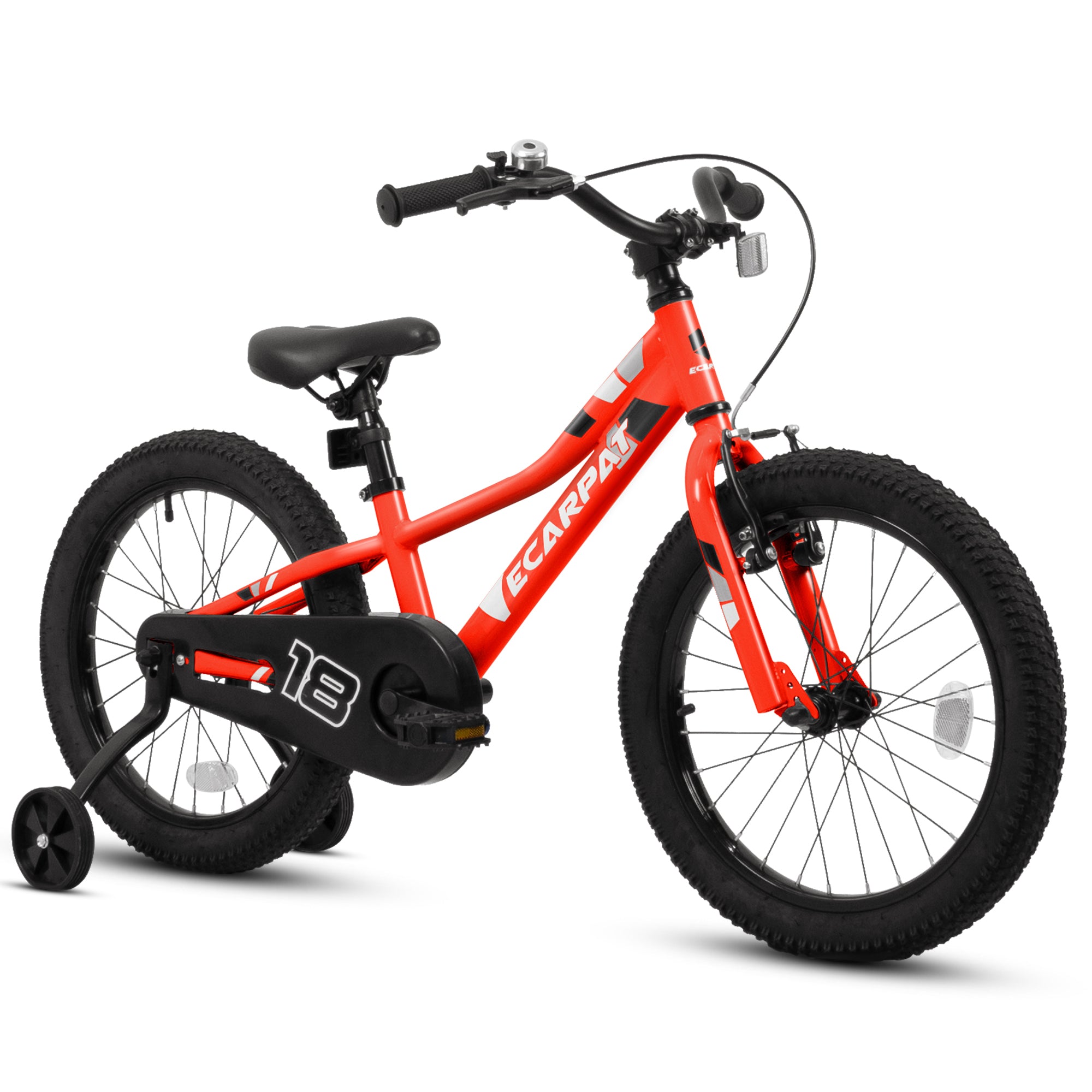 18-inch detachable training wheel 1-speed children's bicycle(Orange)