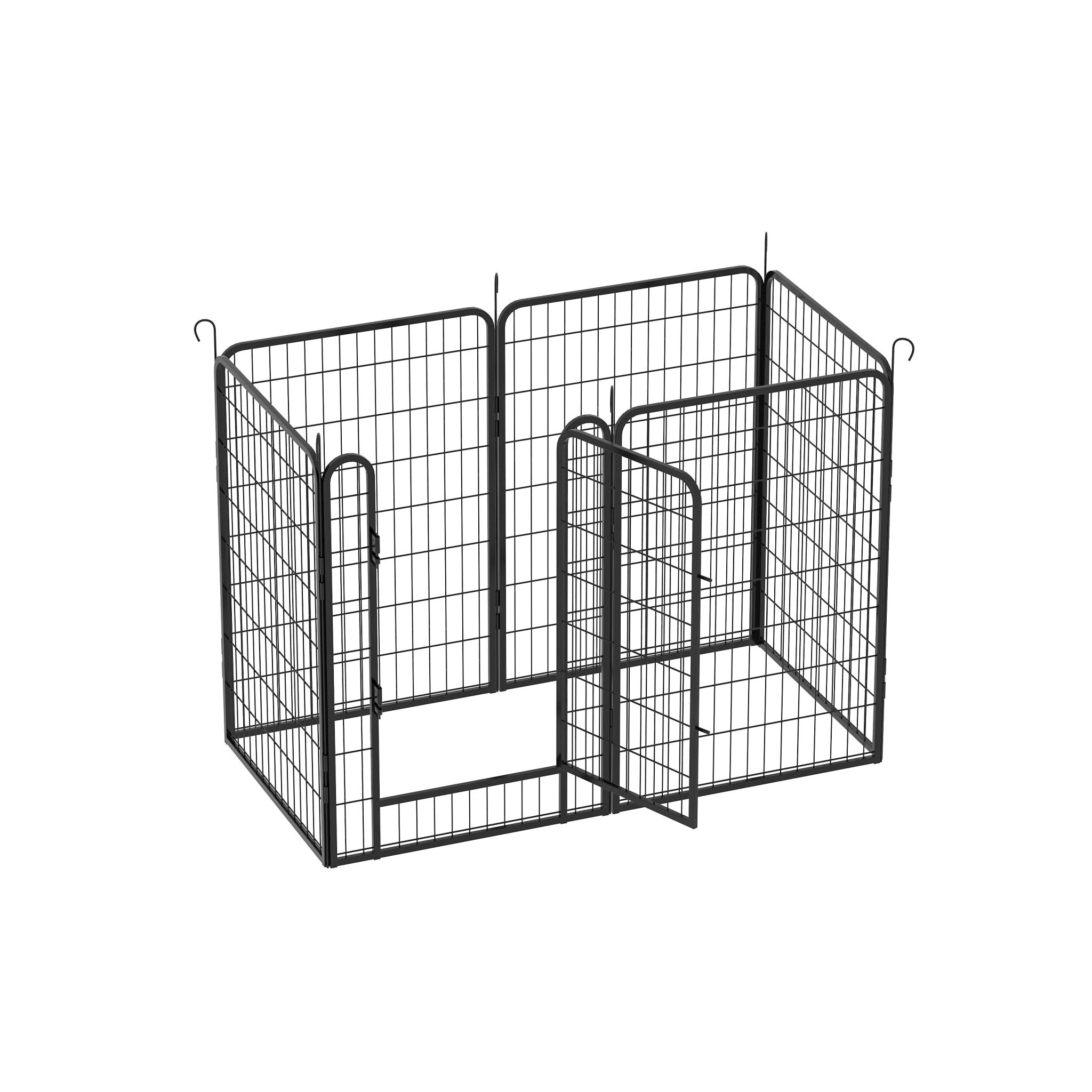 6 - plate heavy - duty metal pet enclosure 39.37' H - KiKiUMi
