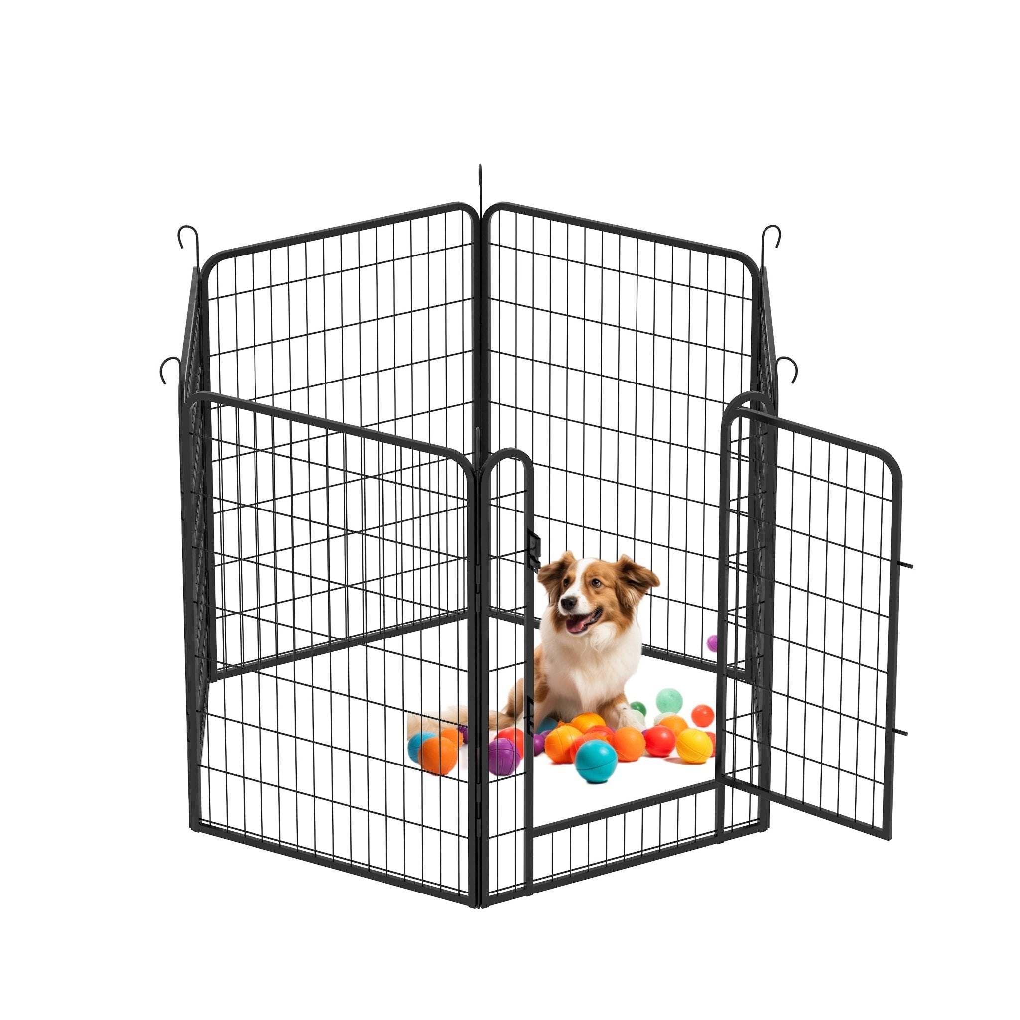 6 - plate heavy - duty metal pet enclosure 39.37' H - KiKiUMi