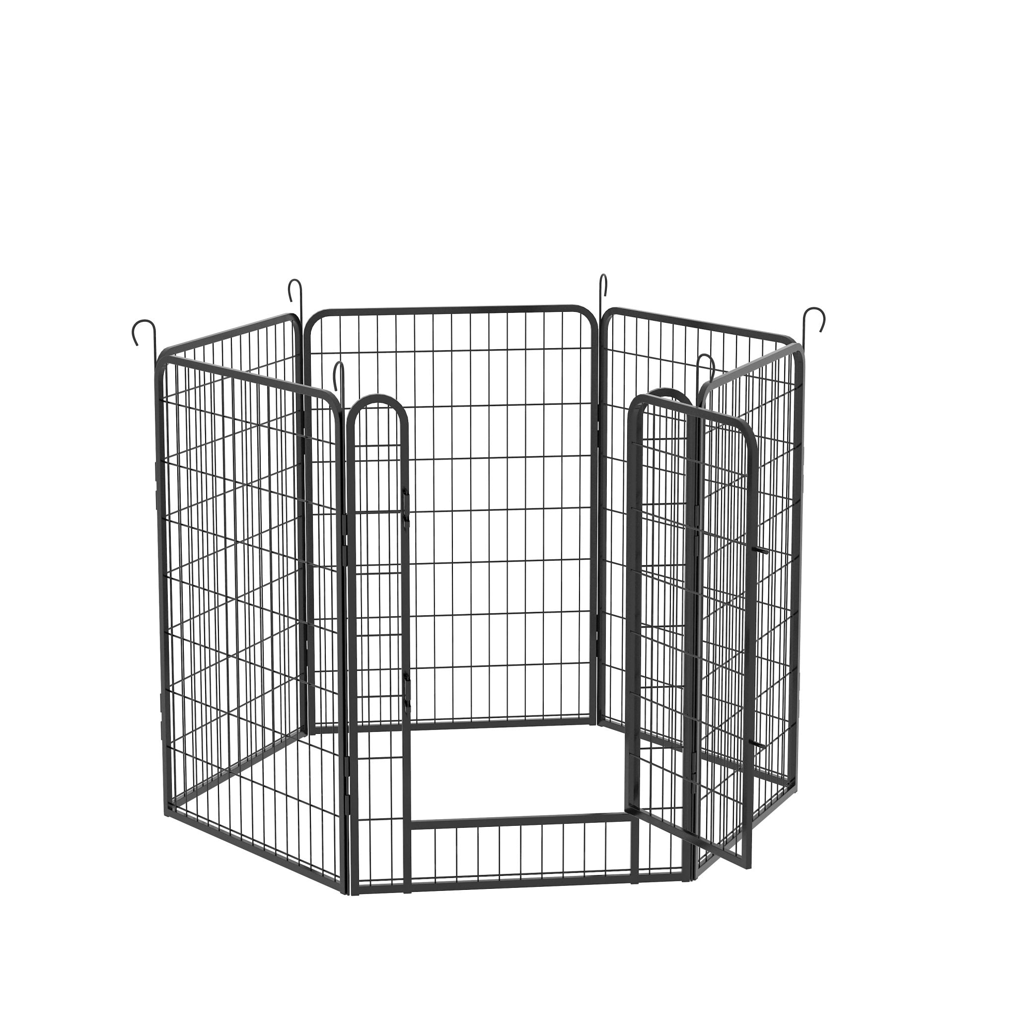 6 - plate heavy - duty metal pet enclosure 39.37' H - KiKiUMi