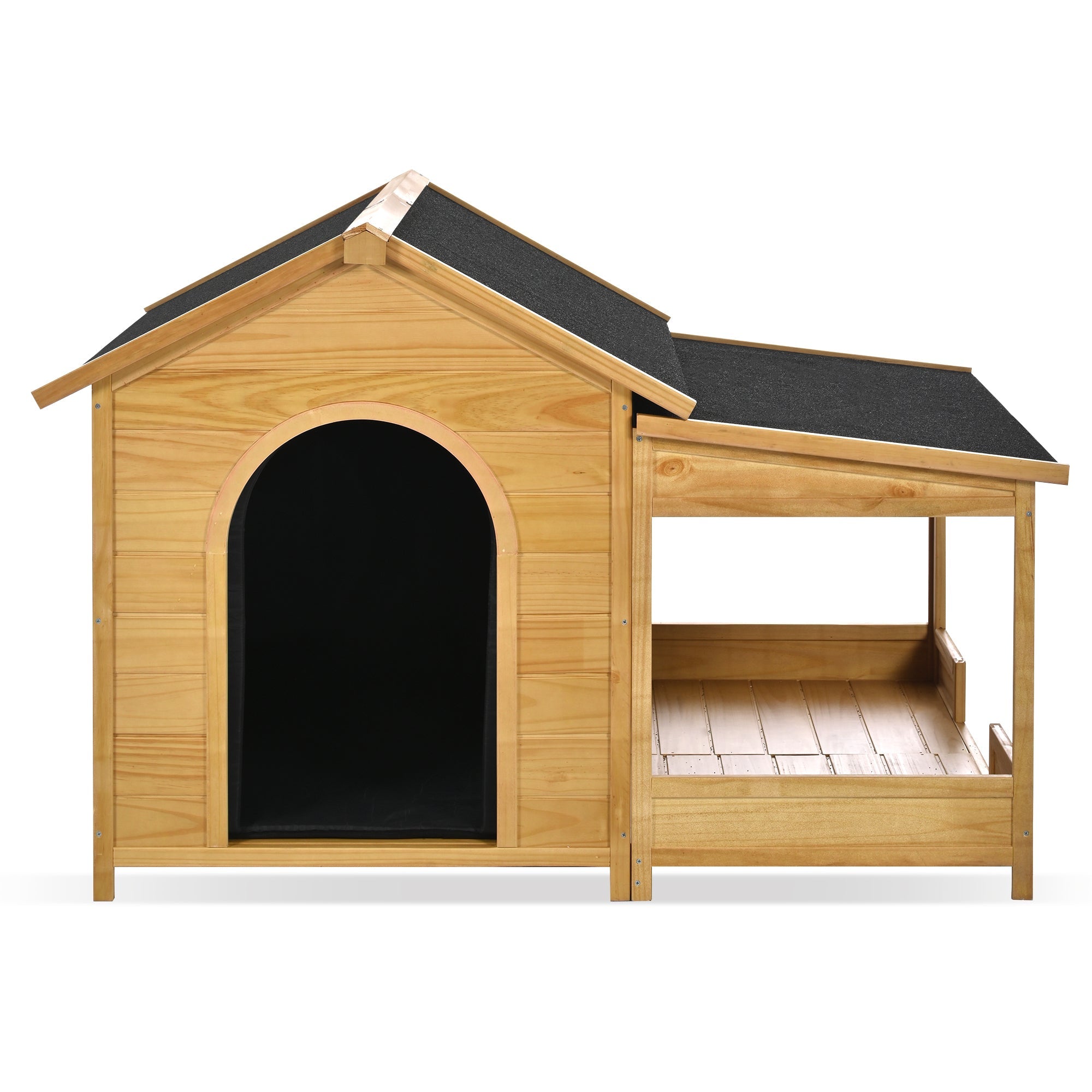 60.2 - foot natural large waterproof outdoor dog house - KiKiUMi