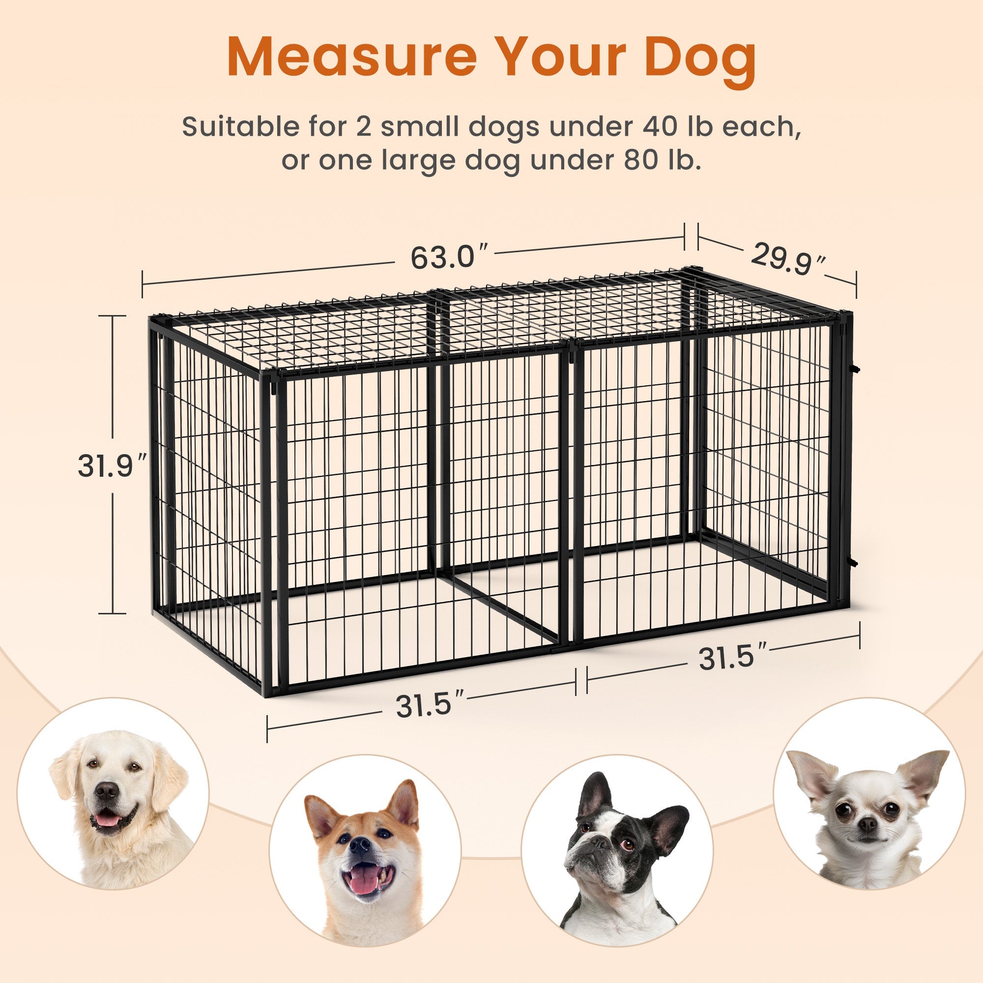 63 'Small and medium - sized dog pet cages - KiKiUMi