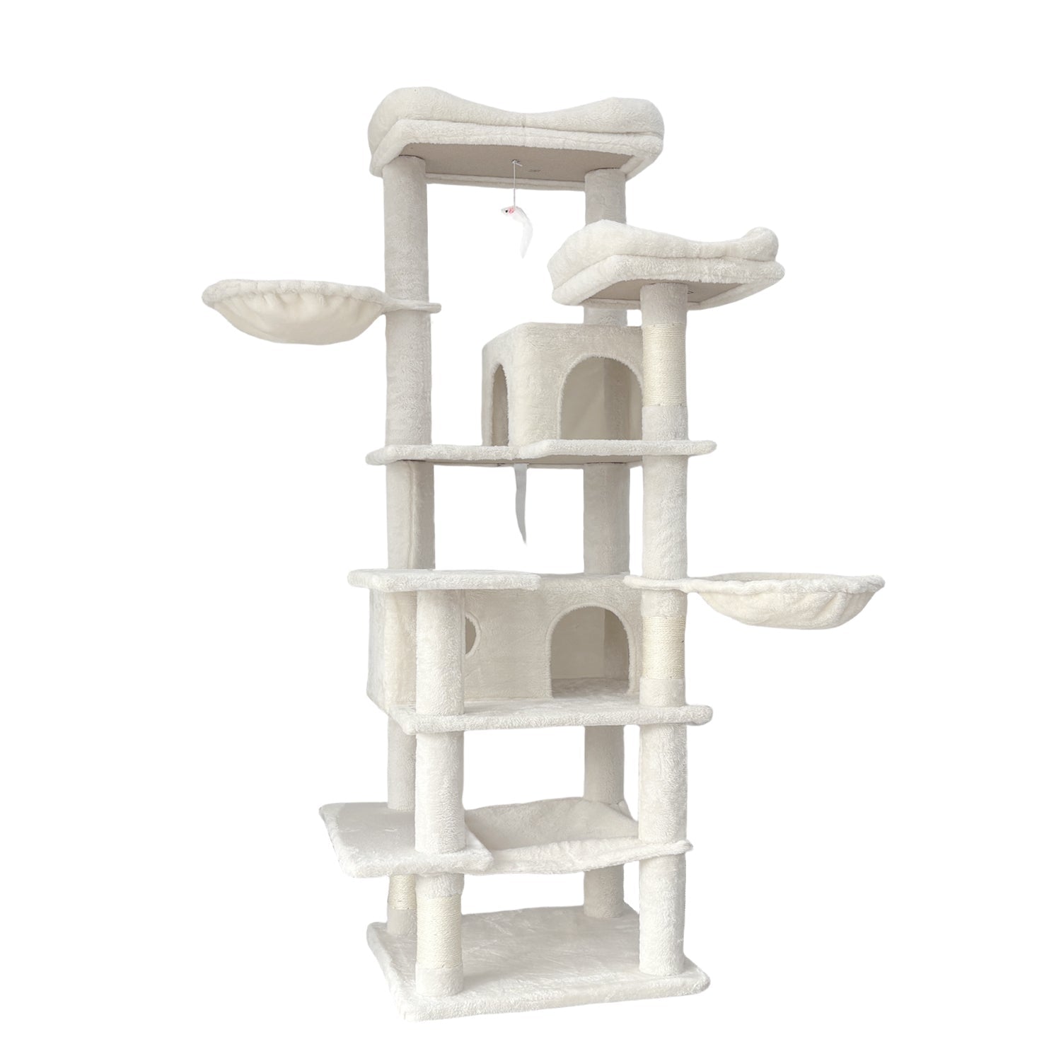 68 - inch multi - storey cat tree（beige） - KiKiUMi