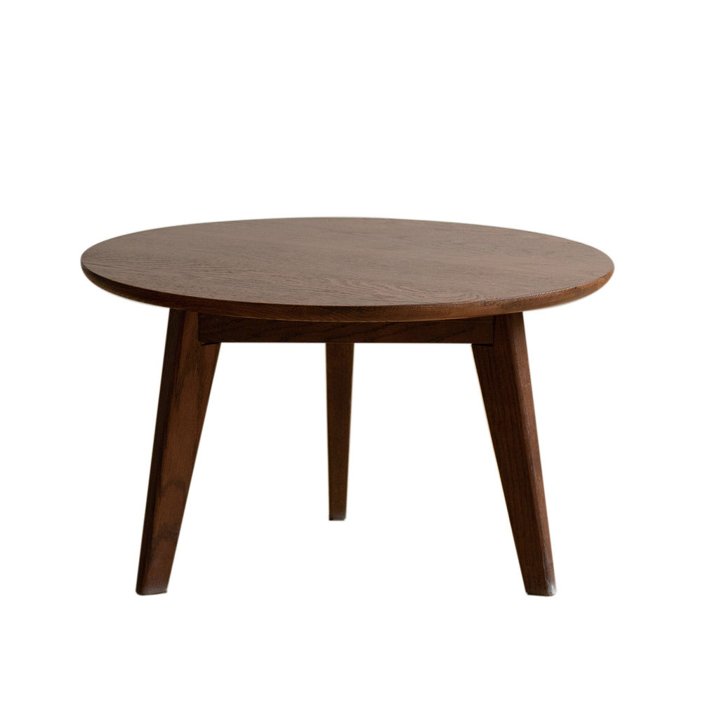 Walnut Small Round Coffee Table