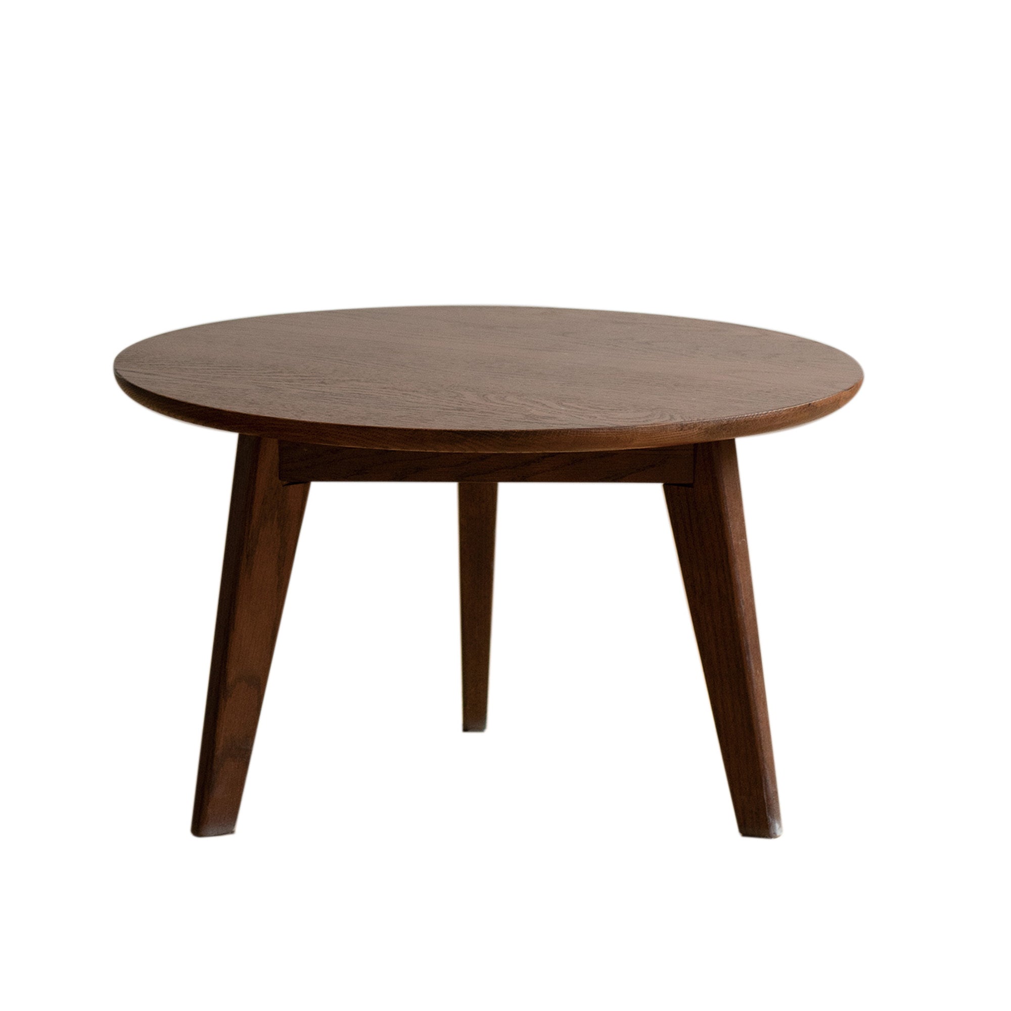 Walnut Small Round Coffee Table