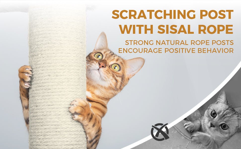 78.8 Light grey wide - base Cat Tree Tower - KiKiUMi