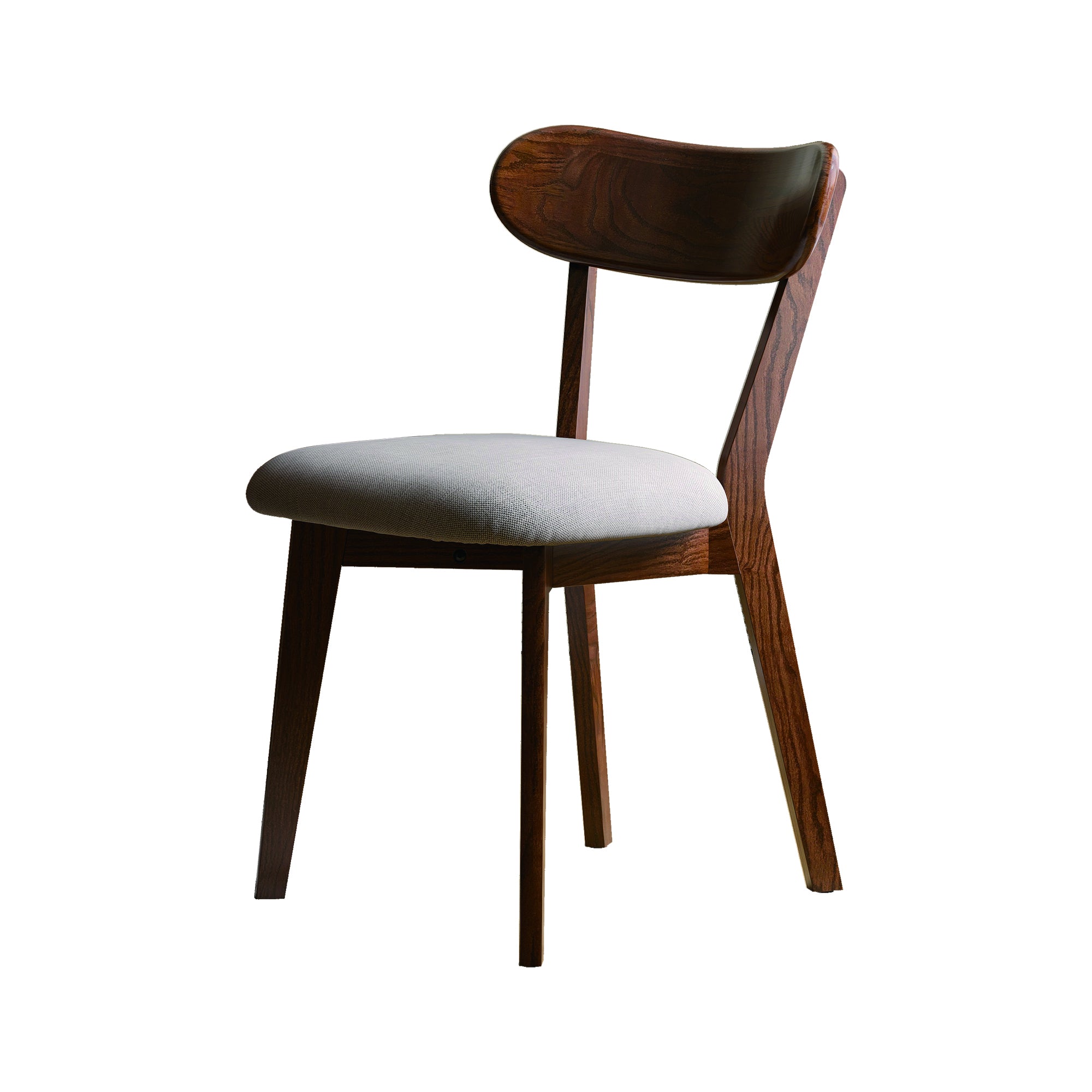 Walnut Upholstered Dining Chair