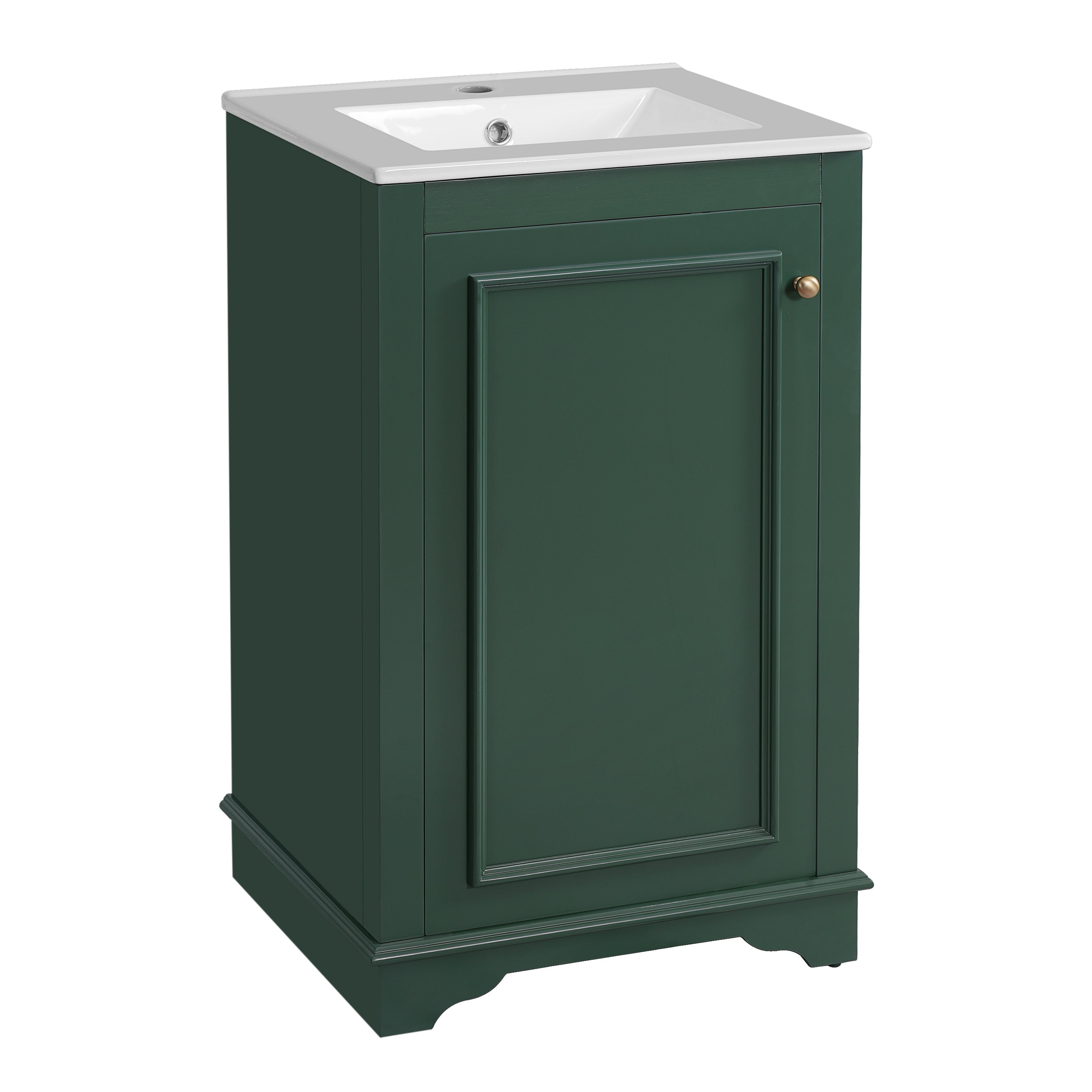 Modern style 20-inch green ceramic sink bathroom dressing table