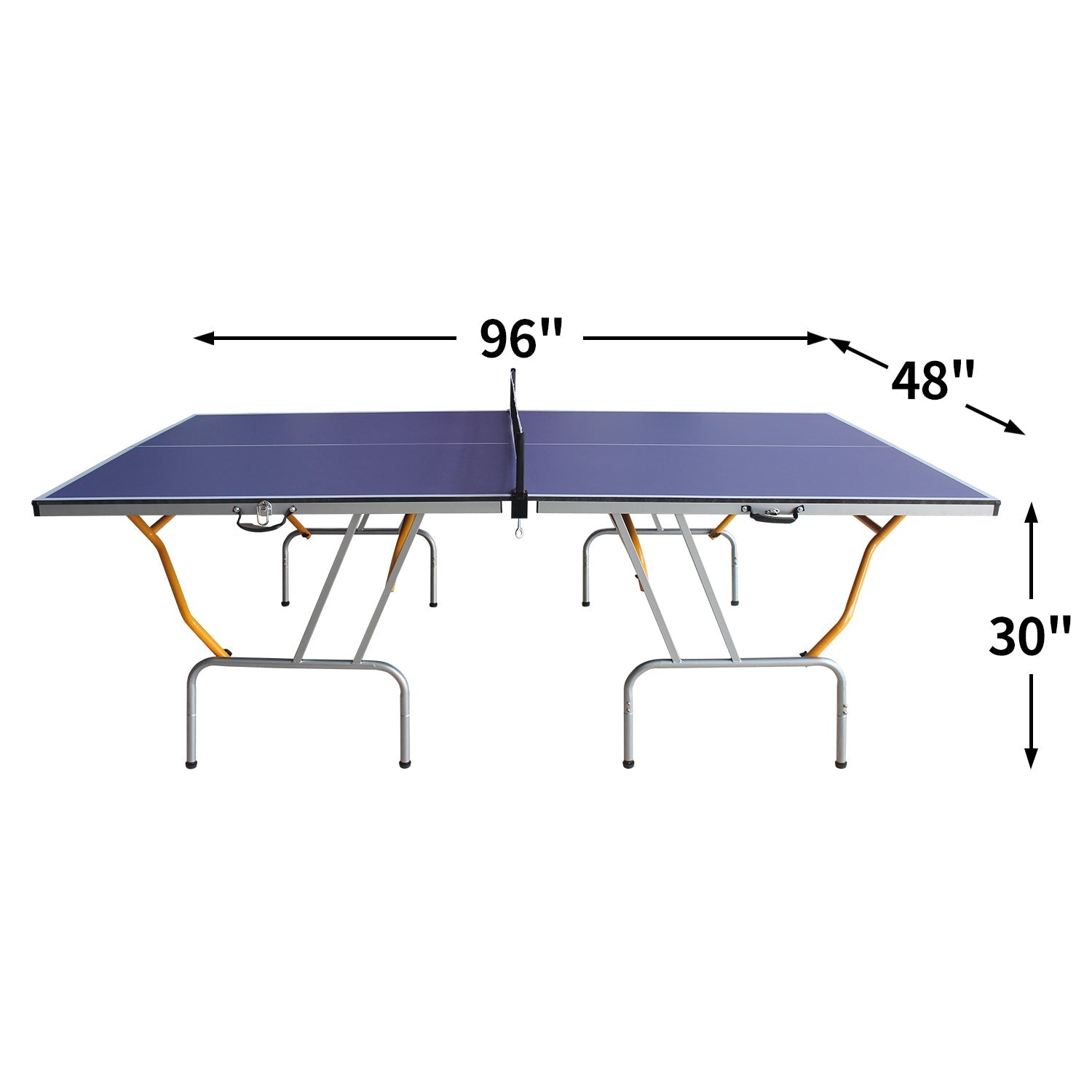 8 - foot collapsible medium - sized ping - pong table with a net, 2 ping - pong paddles and 3 balls 68 lbs - KiKiUMi