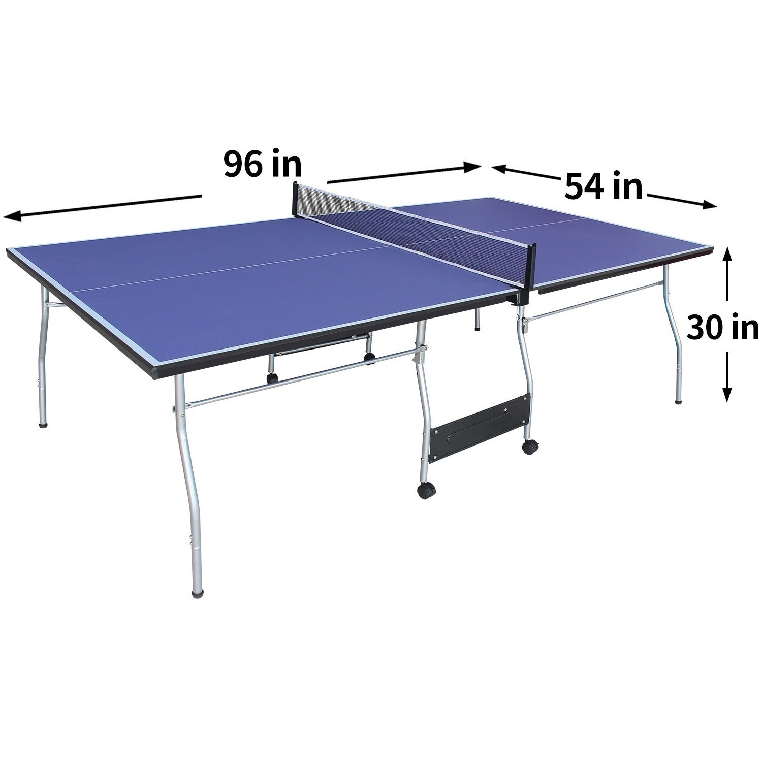 8 - foot collapsible medium - sized ping - pong table with a net, 2 ping - pong paddles and 3 balls 88.19 lbs - KiKiUMi