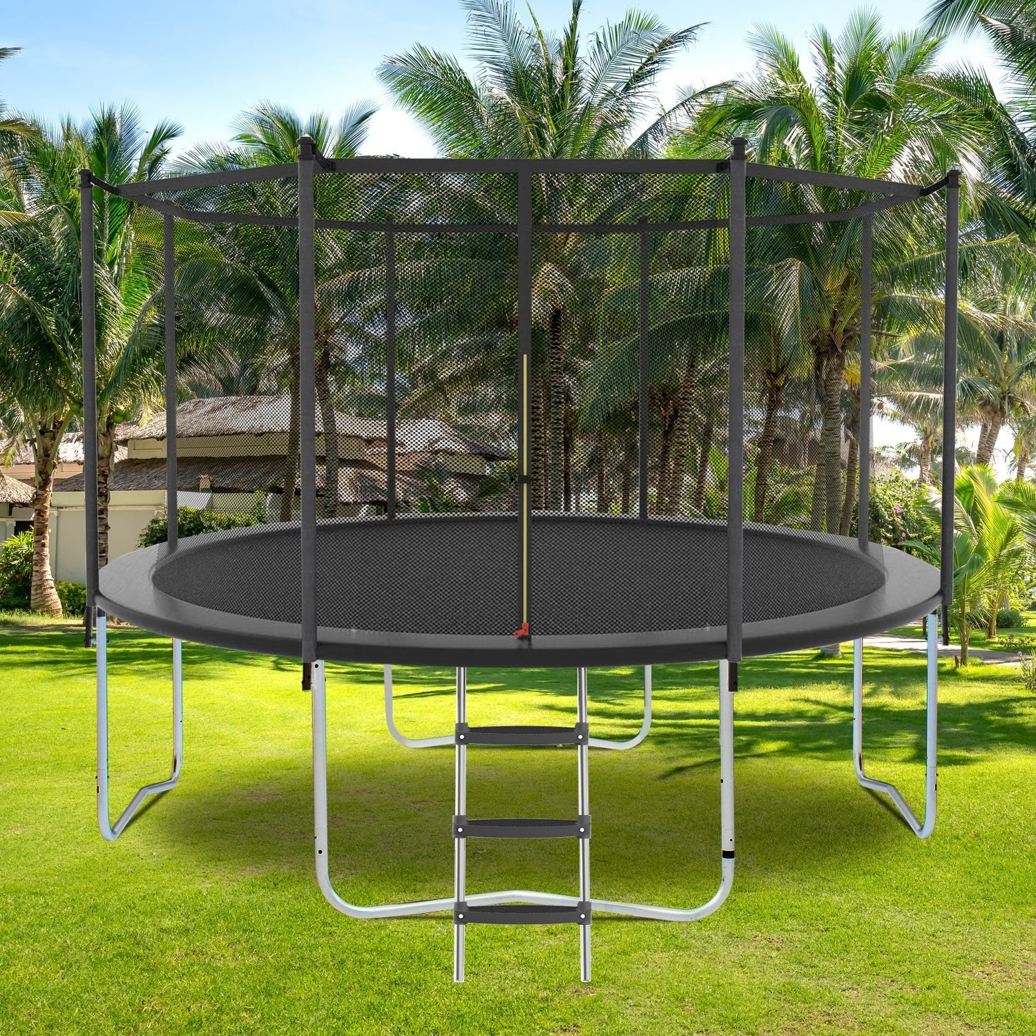 8 - foot outdoor trampoline - KiKiUMi