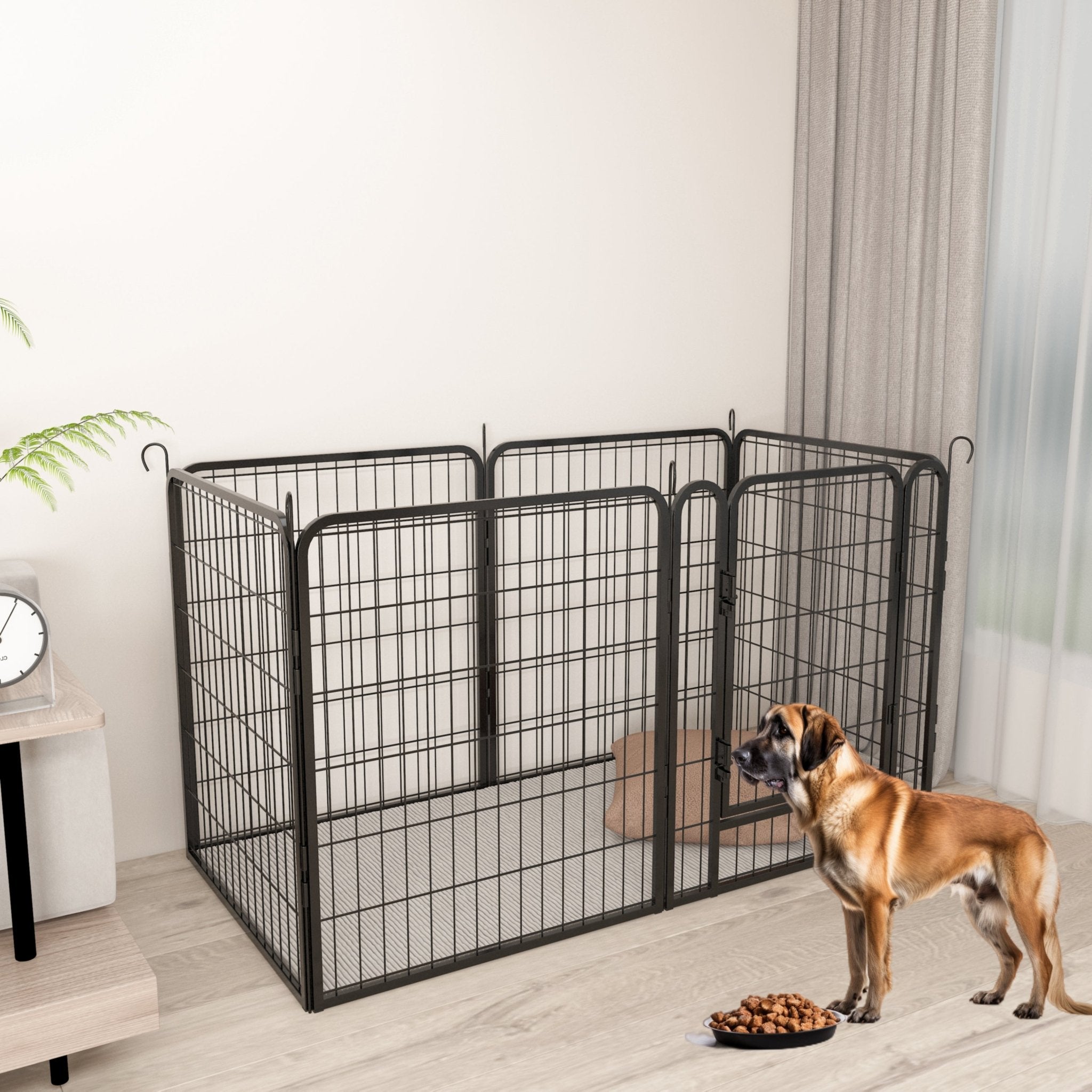 8 - plate heavy - duty metal pet enclosure 31.7' H - KiKiUMi