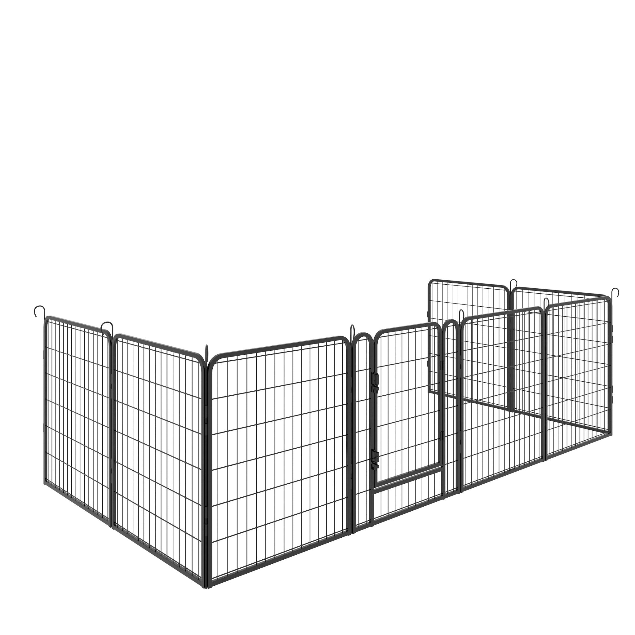 8 - plate heavy - duty metal pet enclosure 31.7' H - KiKiUMi