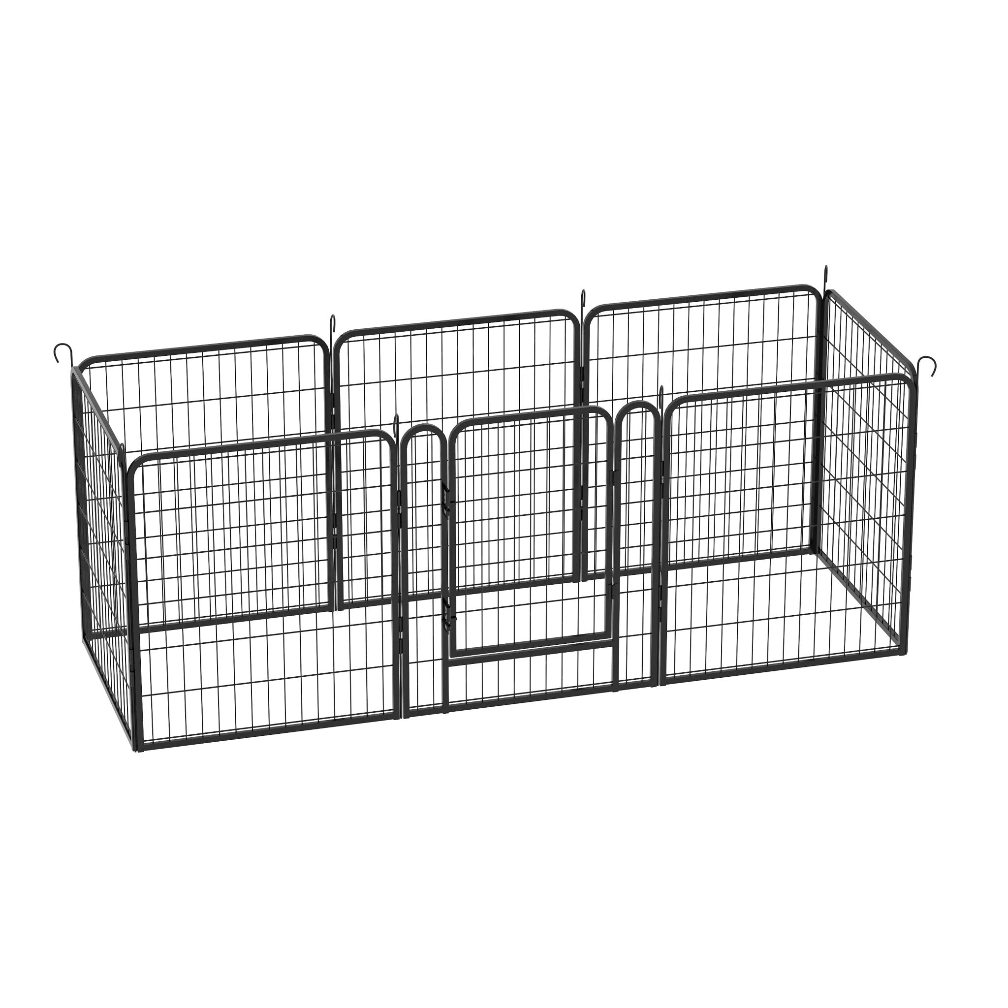 8 - plate heavy - duty metal pet enclosure 31.7' H - KiKiUMi