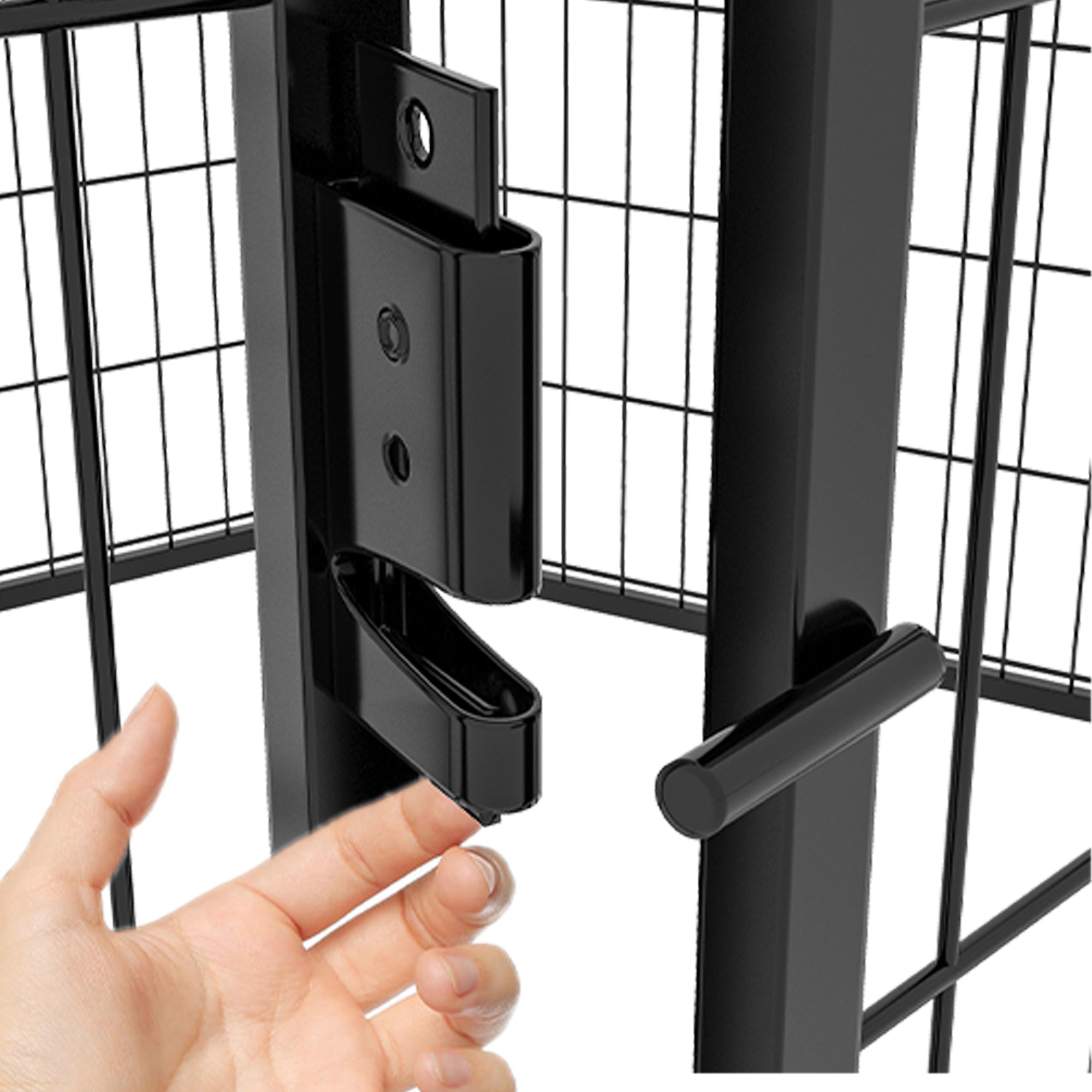 8 - plate heavy - duty metal pet enclosure 31.7' H - KiKiUMi