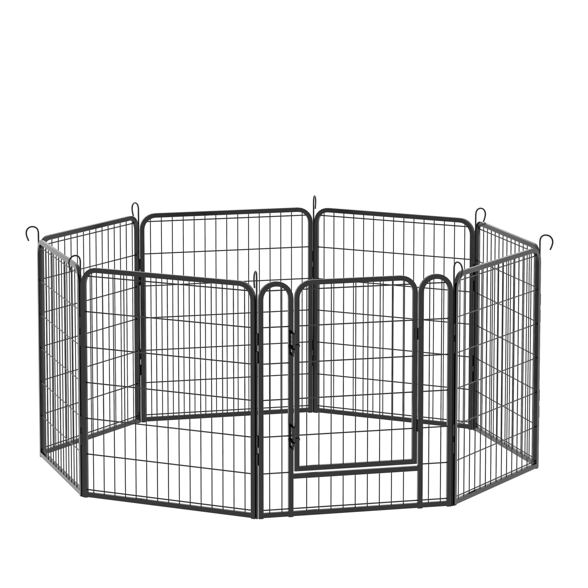 8 - plate heavy - duty metal pet enclosure 31.7' H - KiKiUMi