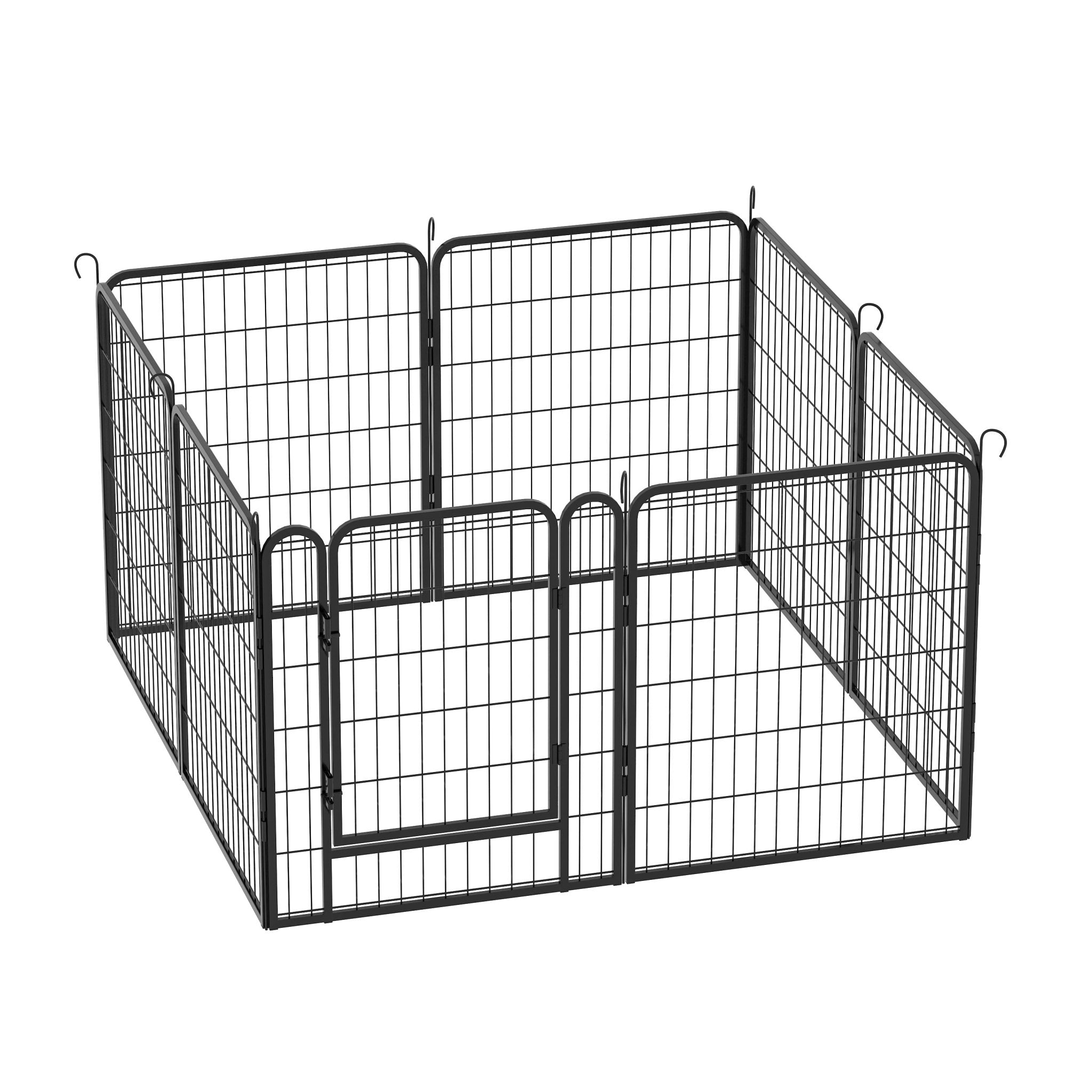 8 - plate heavy - duty metal pet enclosure 31.7' H - KiKiUMi