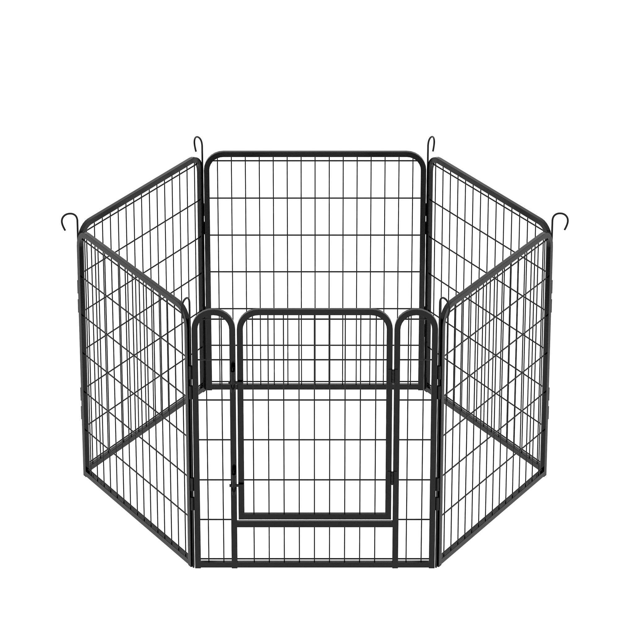 8 - plate heavy - duty metal pet enclosure 31.7' H - KiKiUMi
