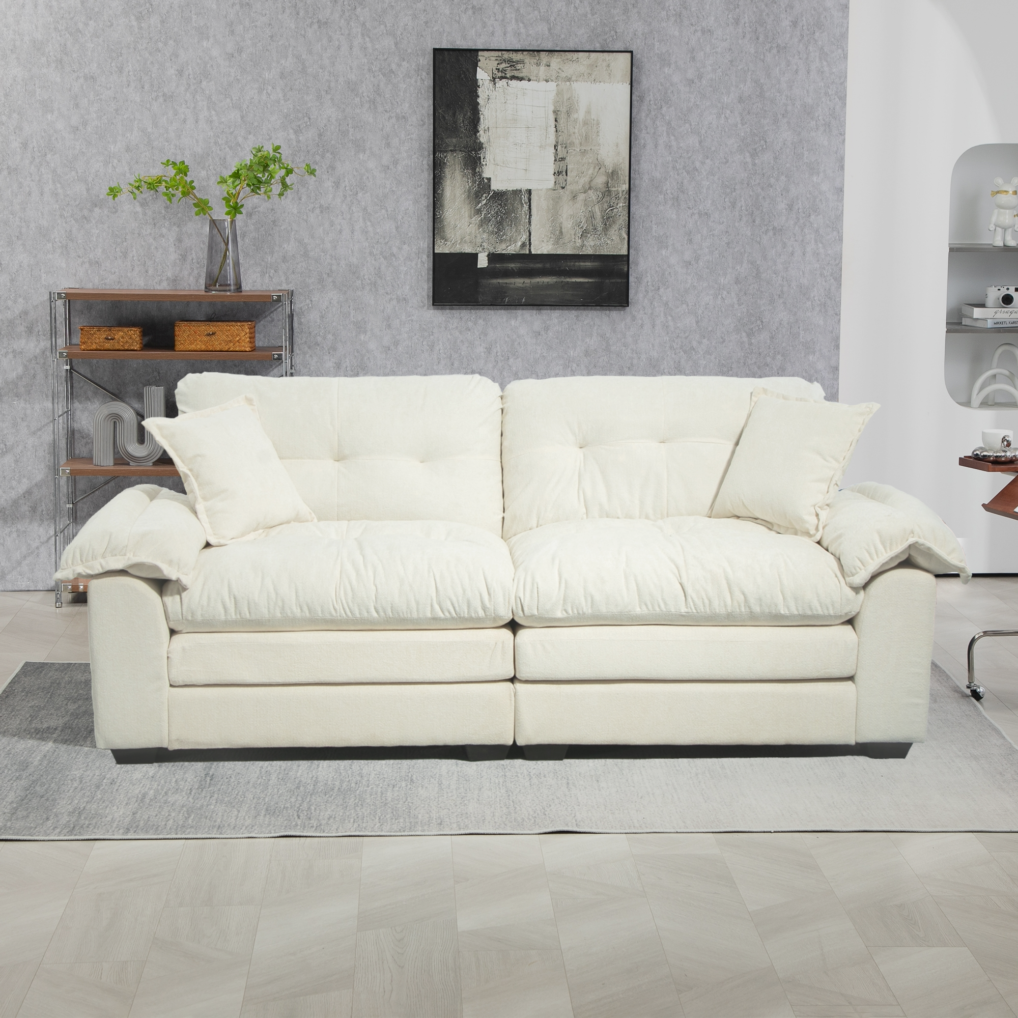 Chenier Multi-Scene Memory Foam Double Sofa(beige)