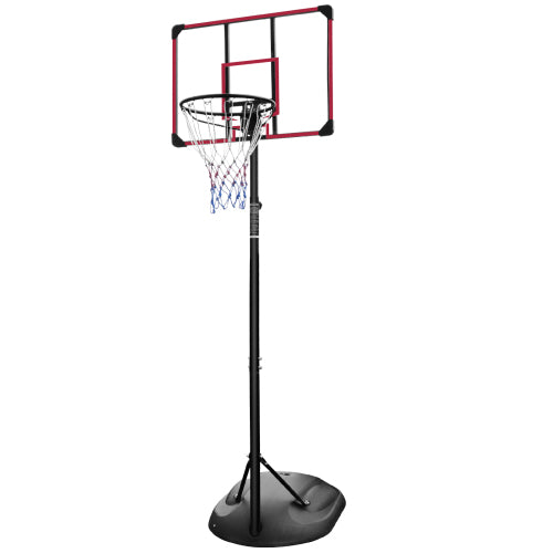 Red 32-inch indoor and outdoor basketball backboard for young adults