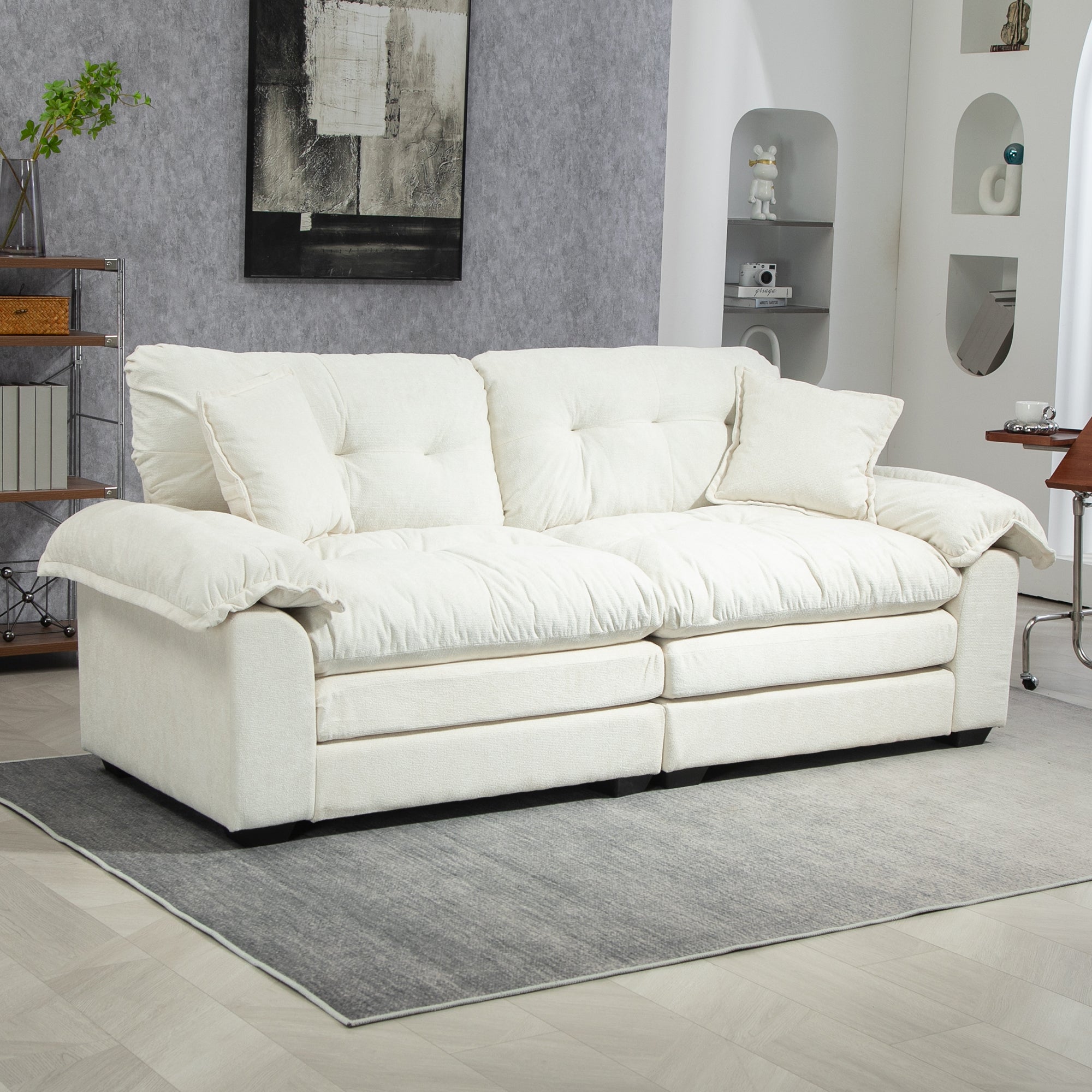 Chenier Multi-Scene Memory Foam Double Sofa(beige)