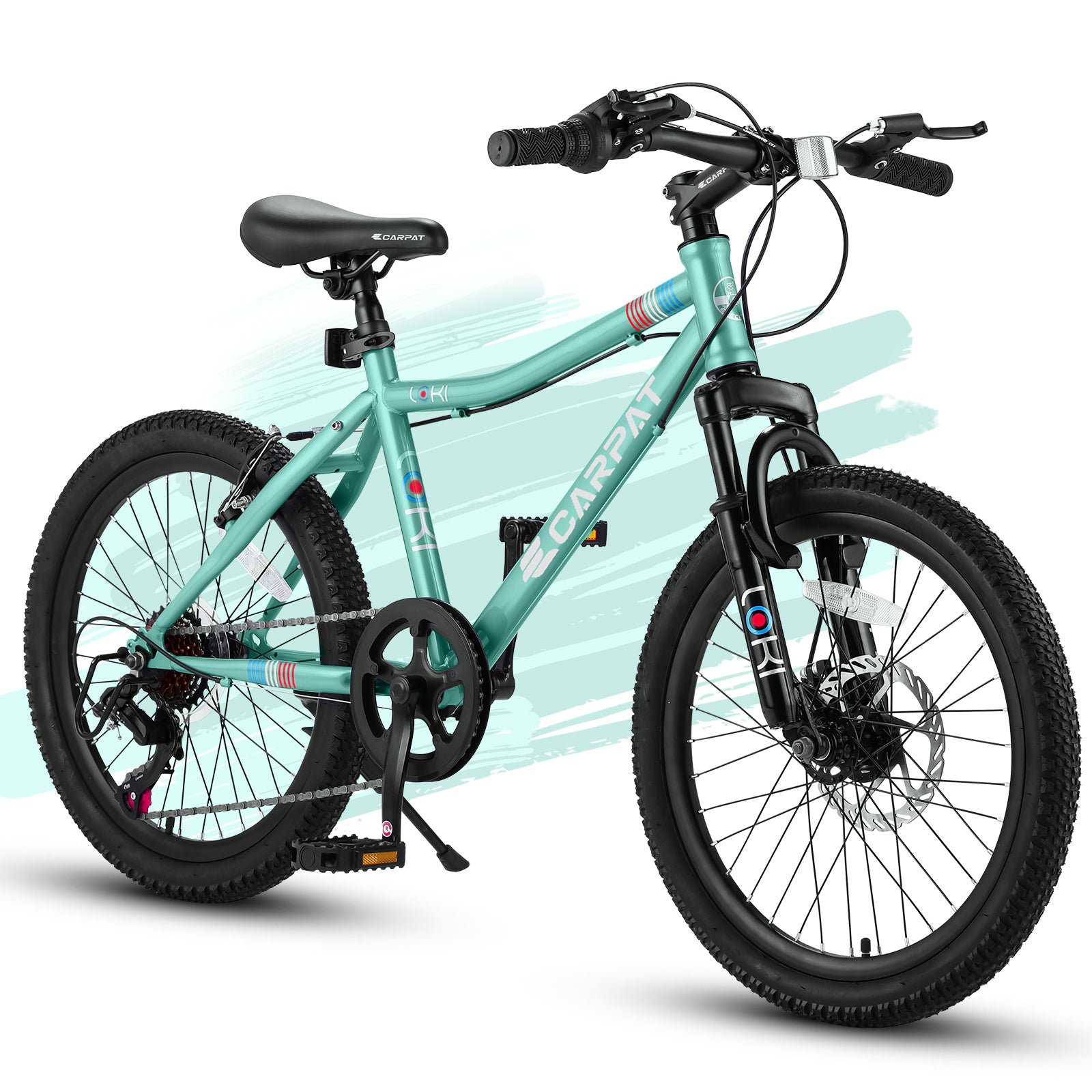 20-inch mountain bike with a high-steel frame