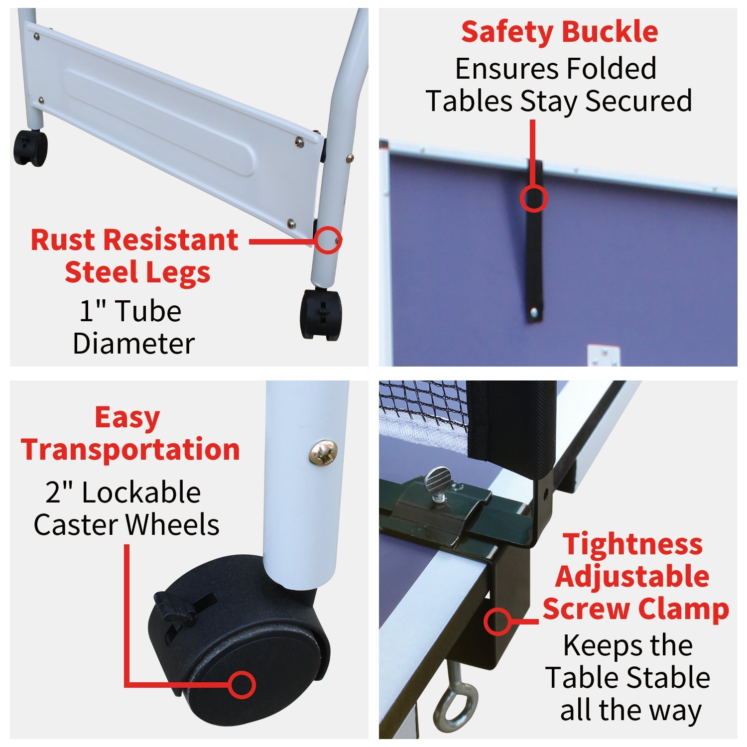 9 - foot collapsible medium - sized ping - pong table with a net, 2 ping - pong paddles and 3 balls 105 lbs - KiKiUMi