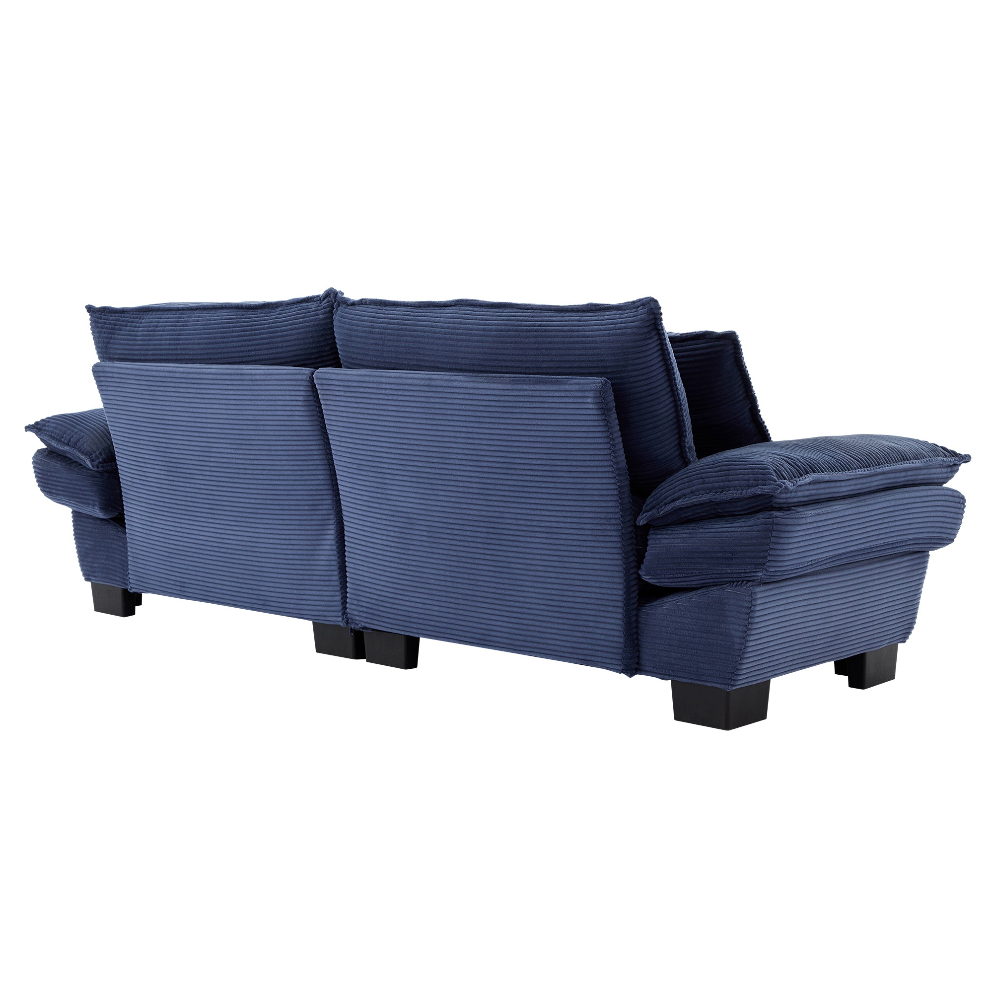 Corduroy sofas suitable for multiple scenarios. (blue)