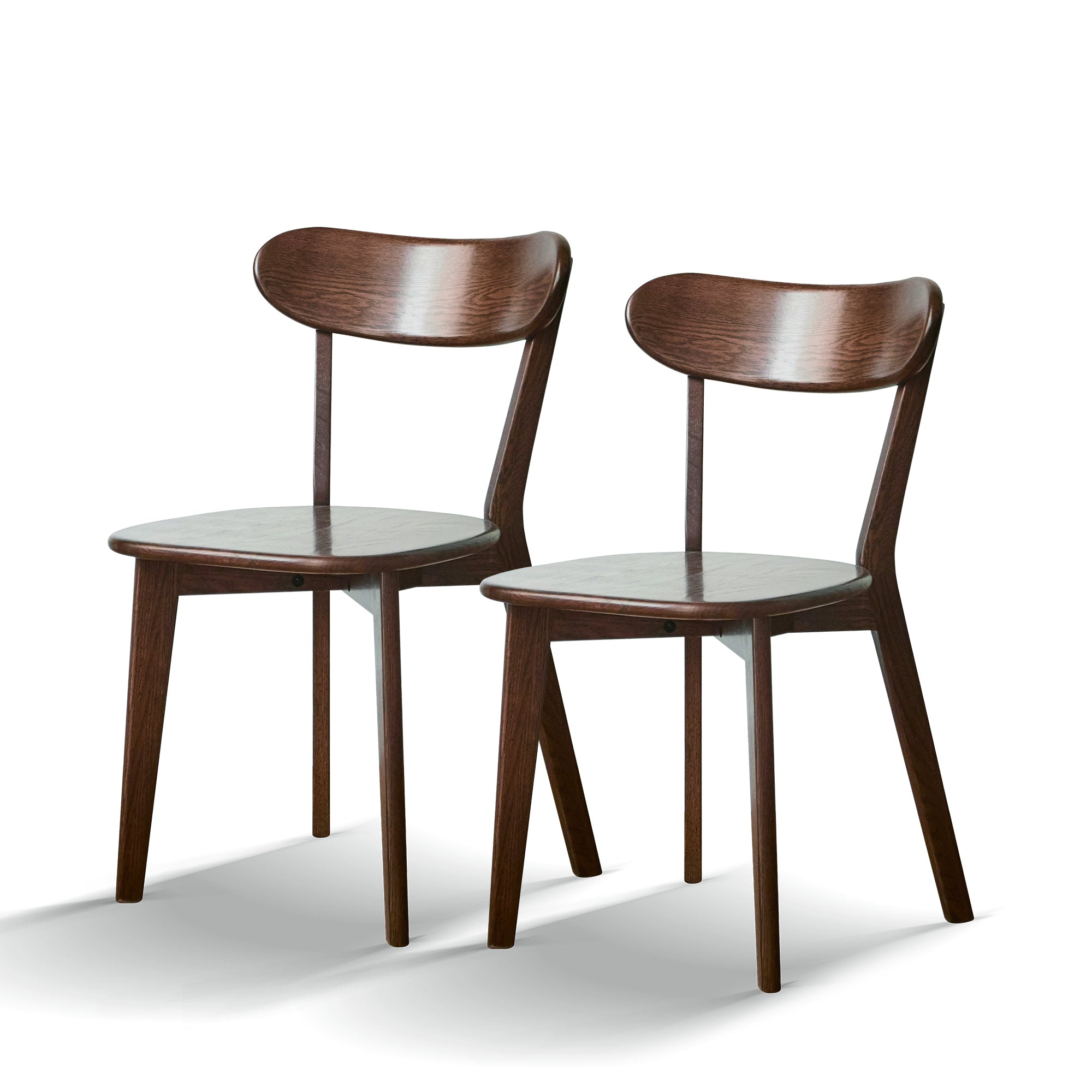 Walnut Dining Chairs Set of 2