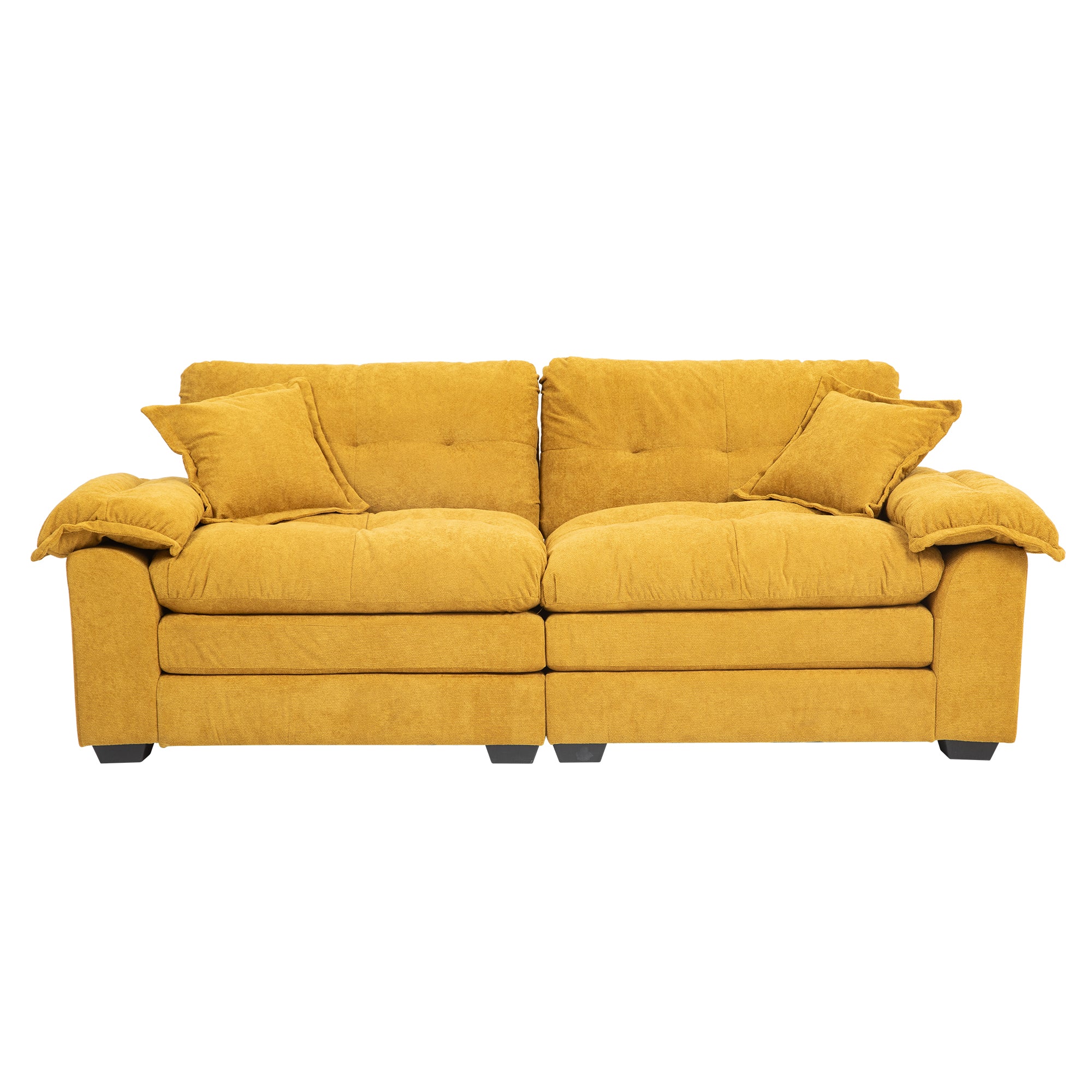 Chenier Multi-Scene Memory Foam Double Sofa(yellow)