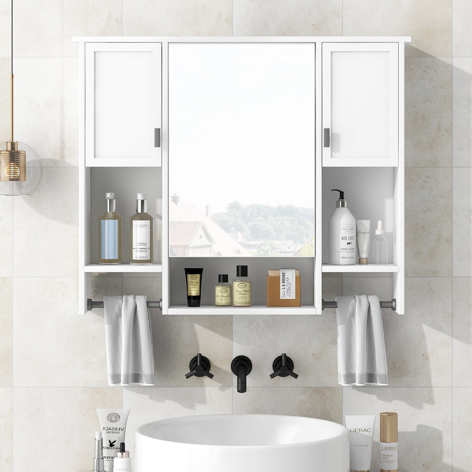 Modern wall-mounted bathroom storage cabinets and bathroom wall cabinets