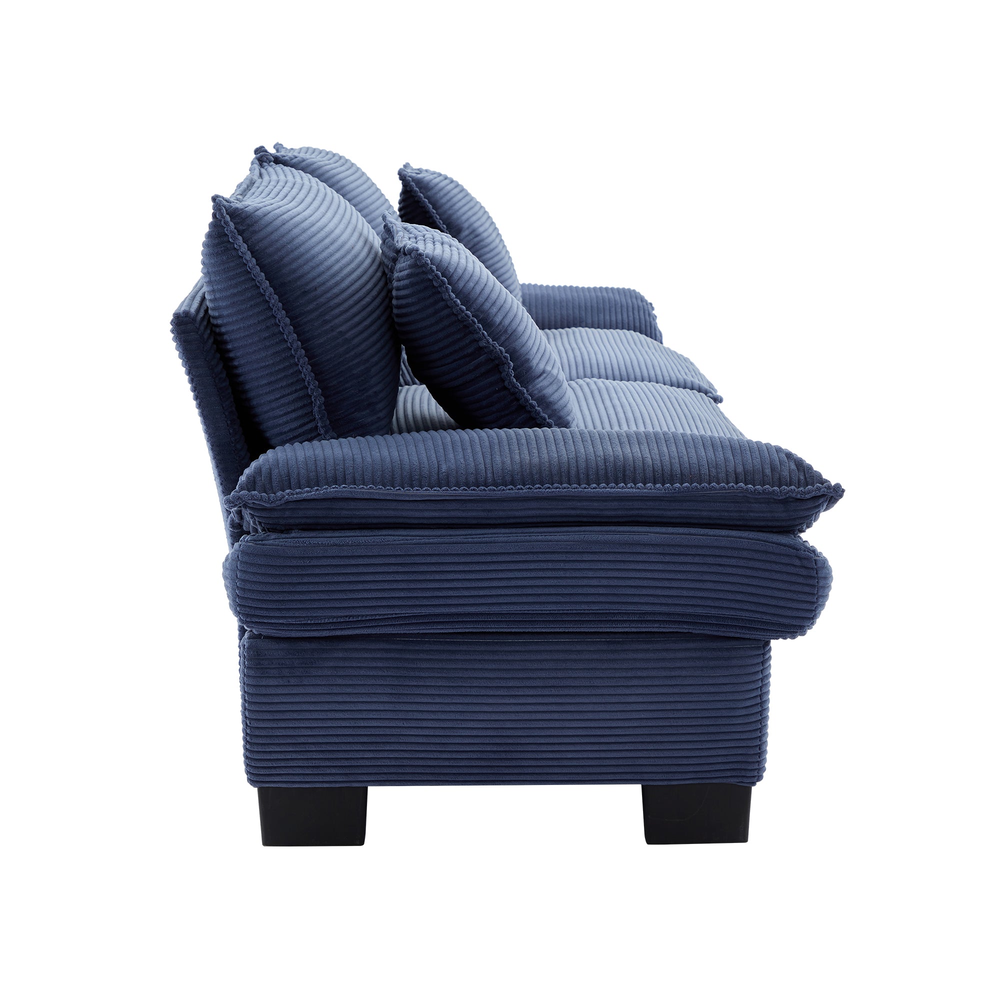 Corduroy sofas suitable for multiple scenarios. (blue)