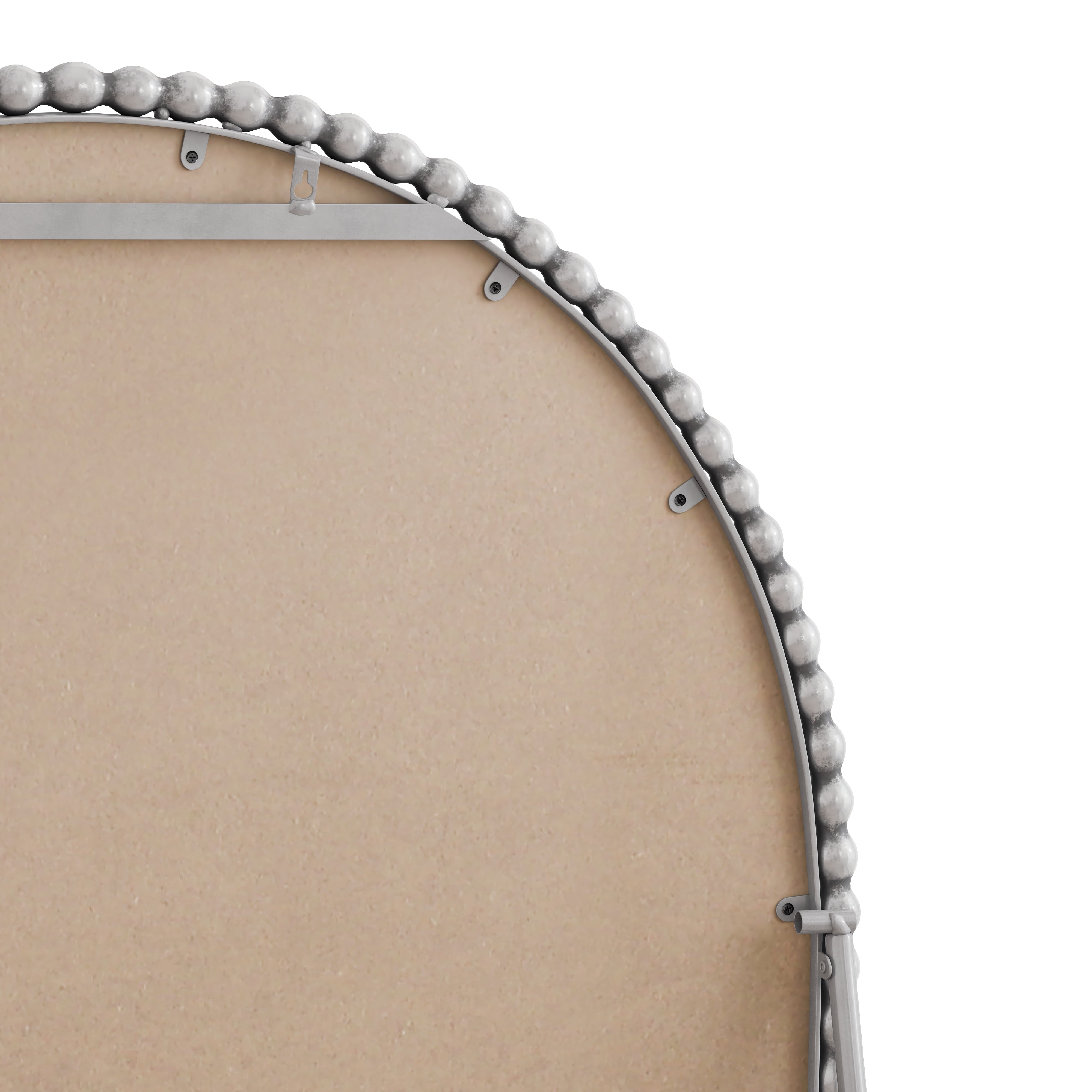 Retro full-length mirror with supporting foot iron arch