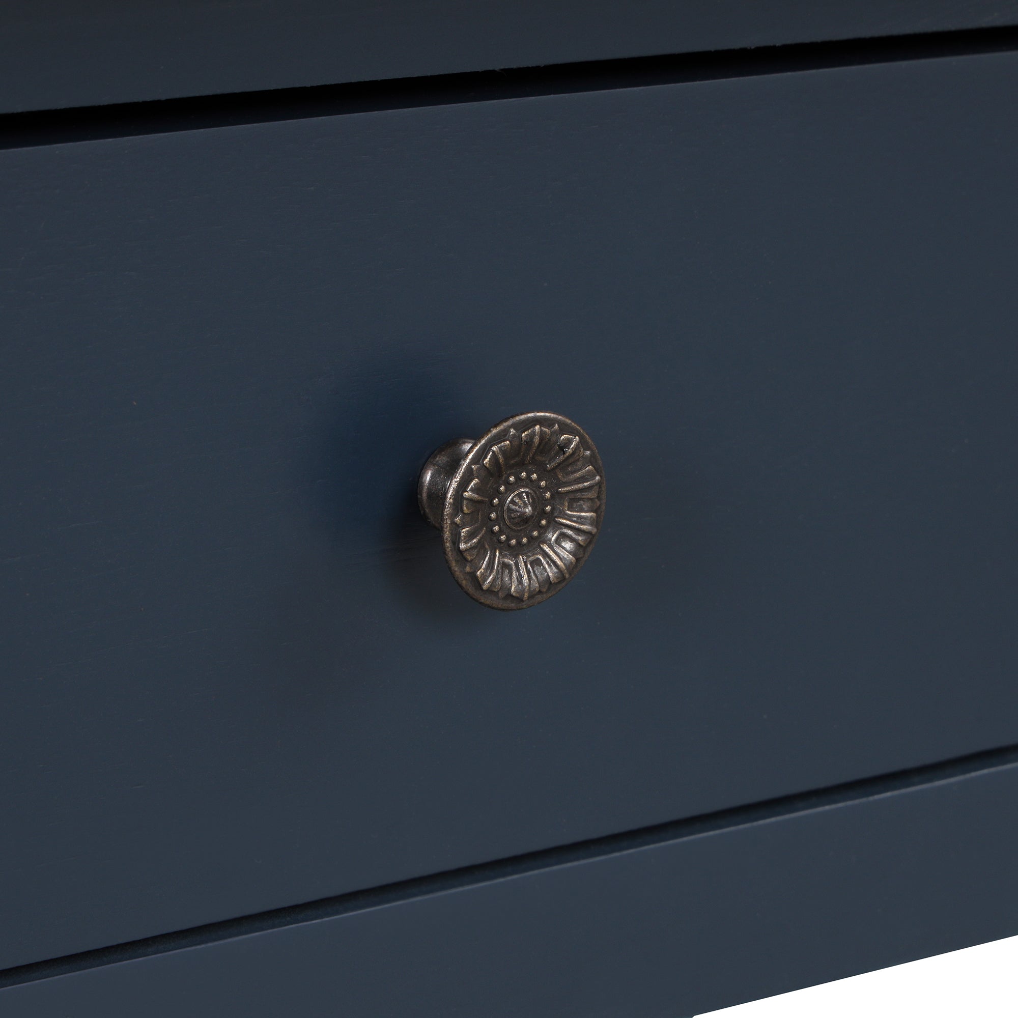 Modern solid pine top control console table(blue)