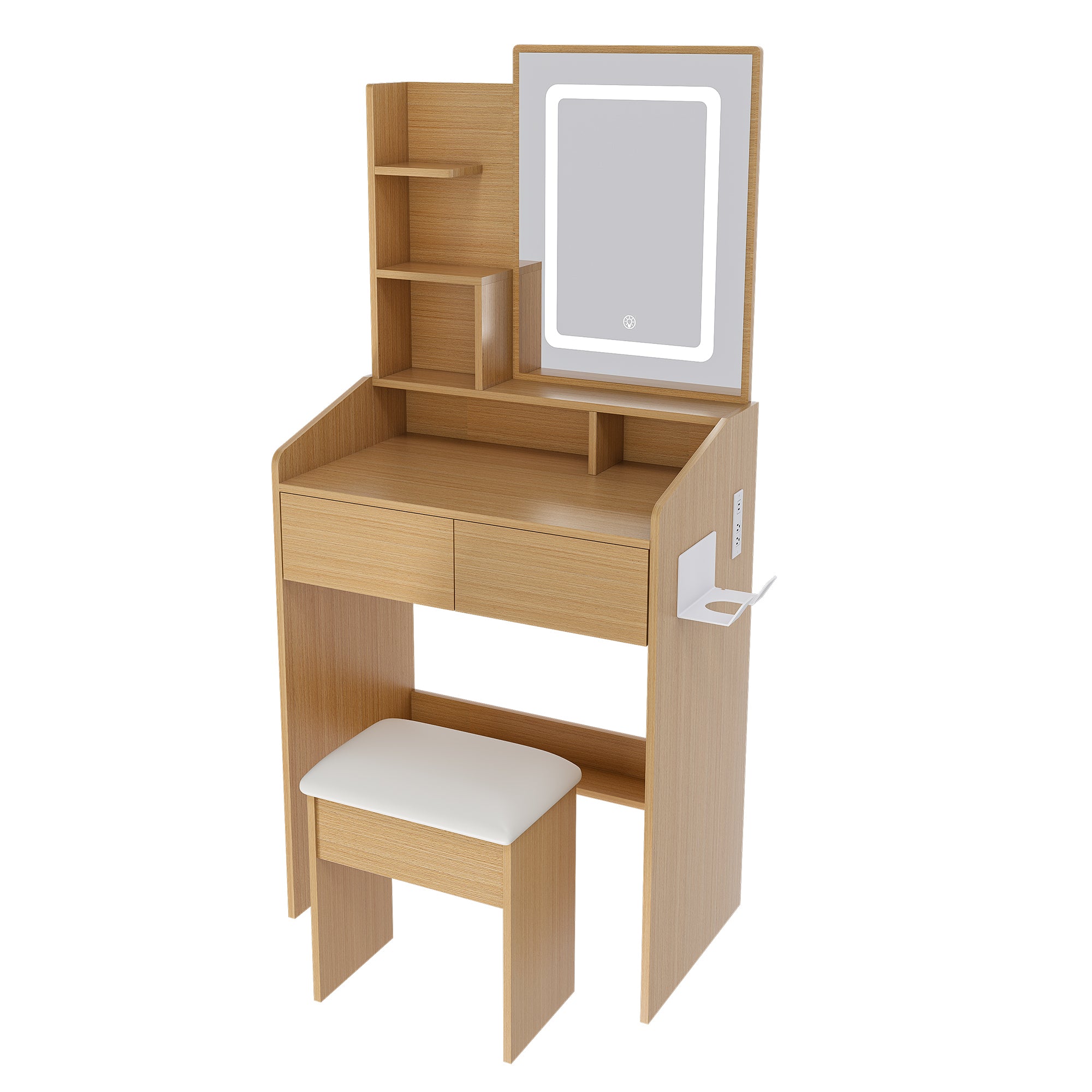 Multi-functional compact dressing table for a small bedroom