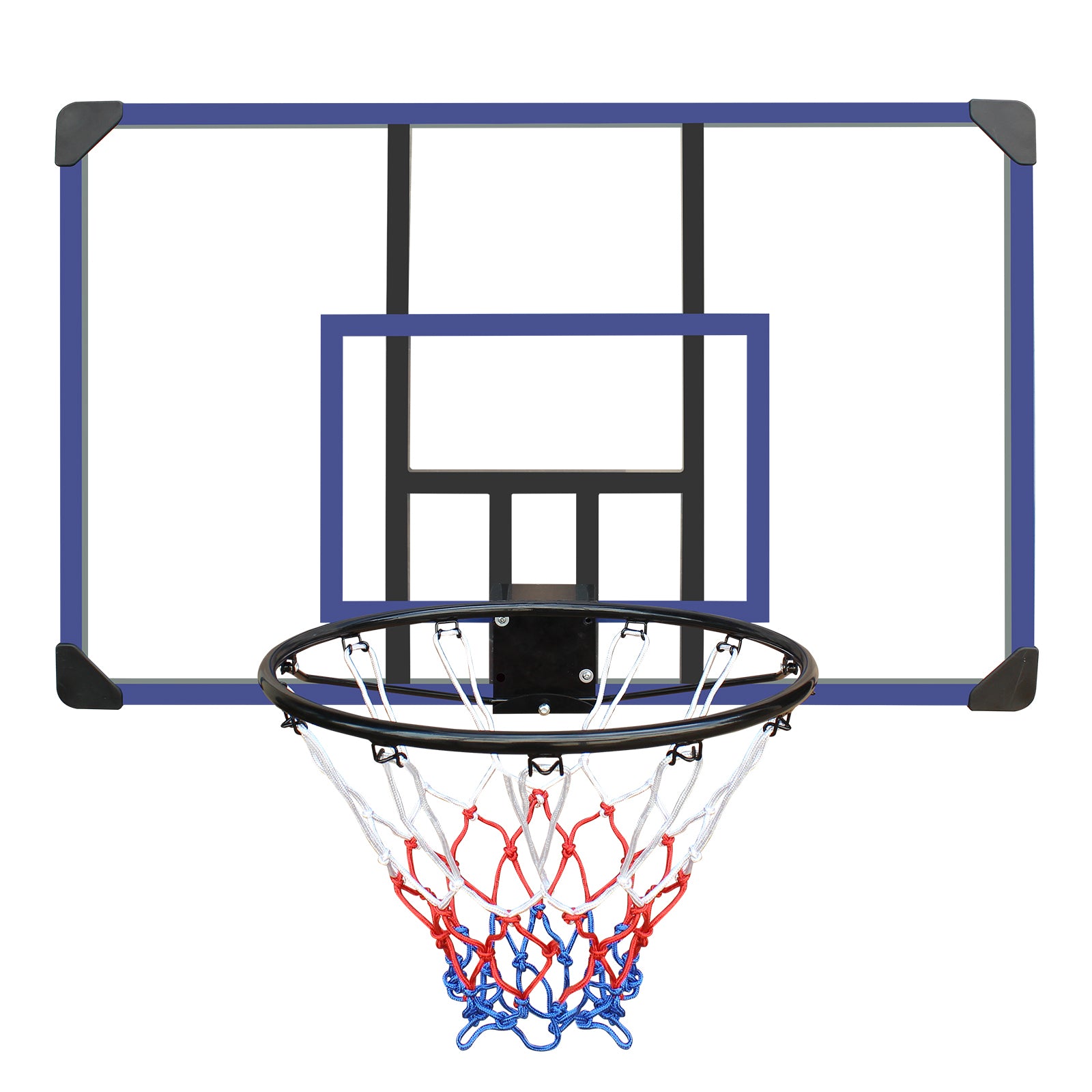 Wall-mounted basketball hoop, 45 x 29 inch anti-drop back