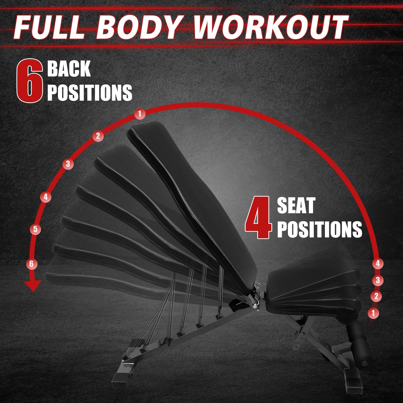 Adjustable multi - purpose strength training sit - up chair - KiKiUMi
