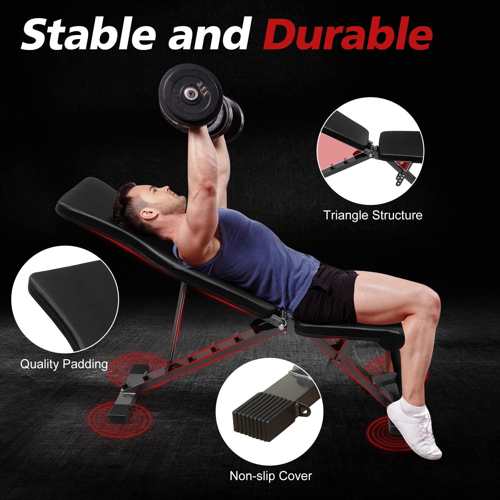 Adjustable multi - purpose strength training sit - up chair - KiKiUMi