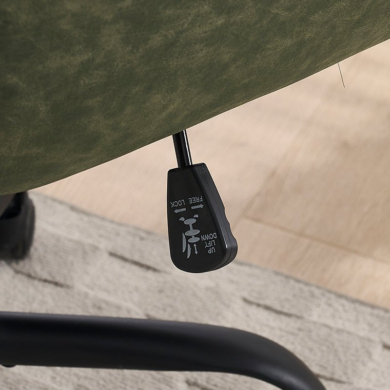 Artificial leather adjustable office chairs suitable for multiple scenarios（green） - KiKiUMi