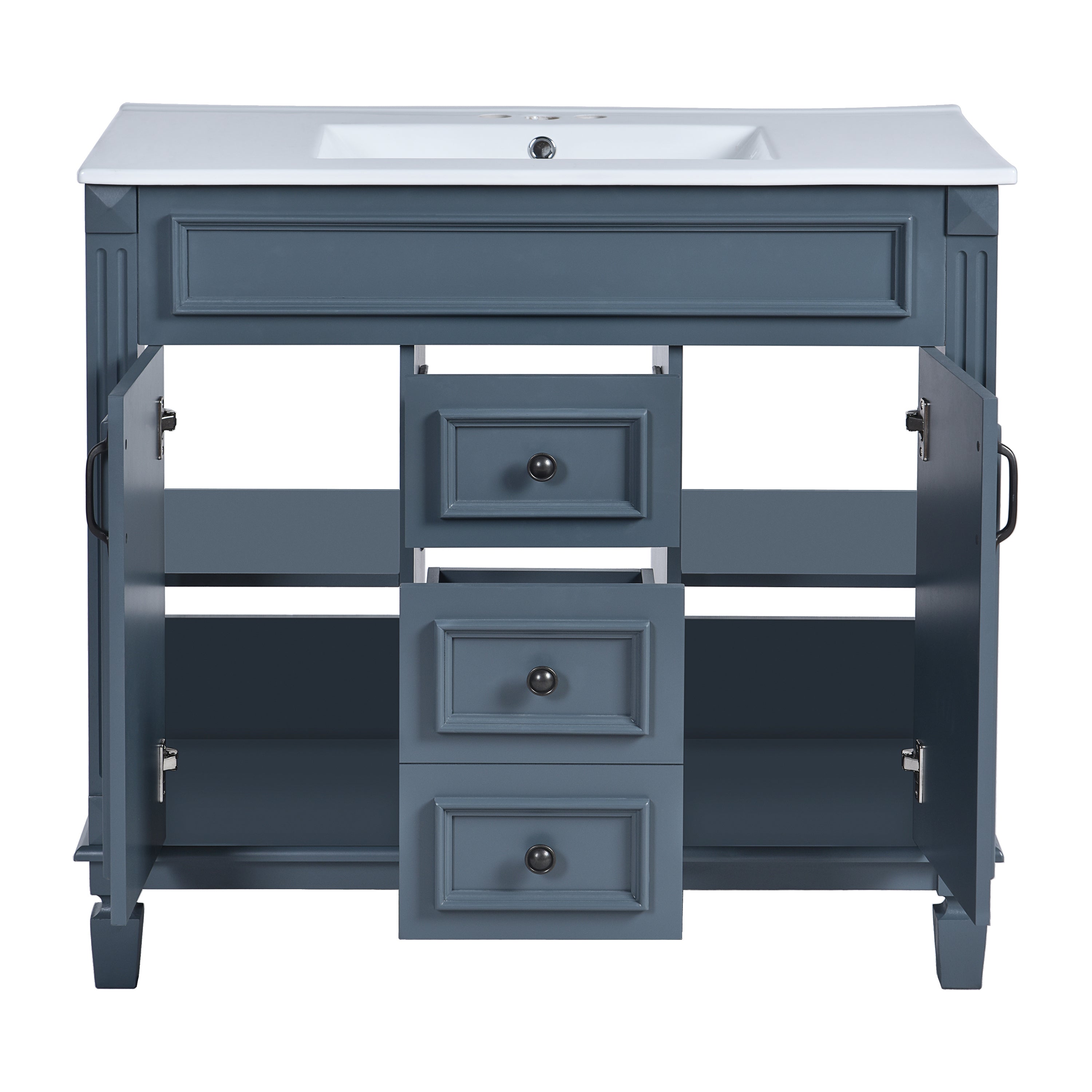 36 "Single sink bathroom dressing table, modern bathroom storage cabinet